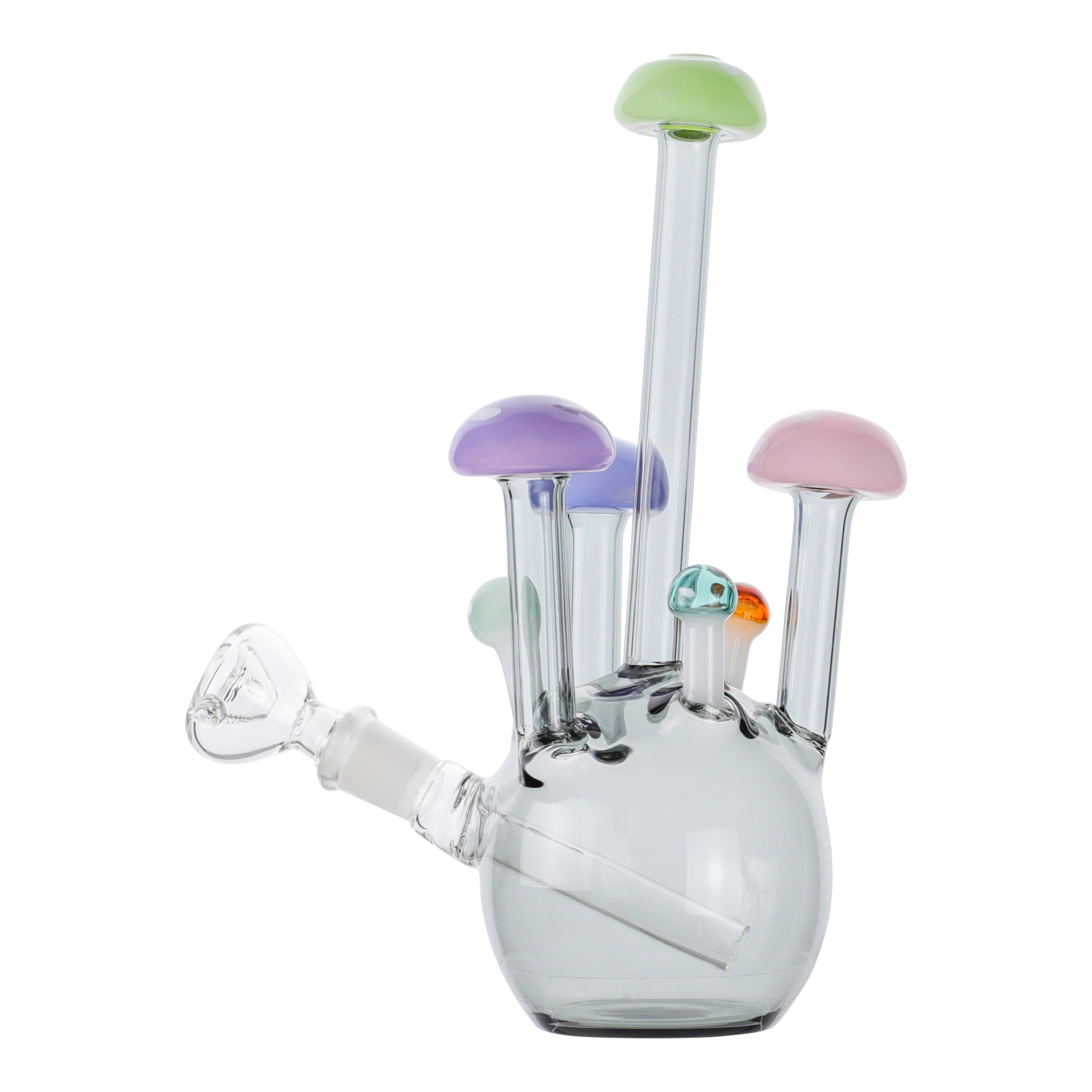 Mushroom Bomb Bubbler Bong - 7in - Image 3