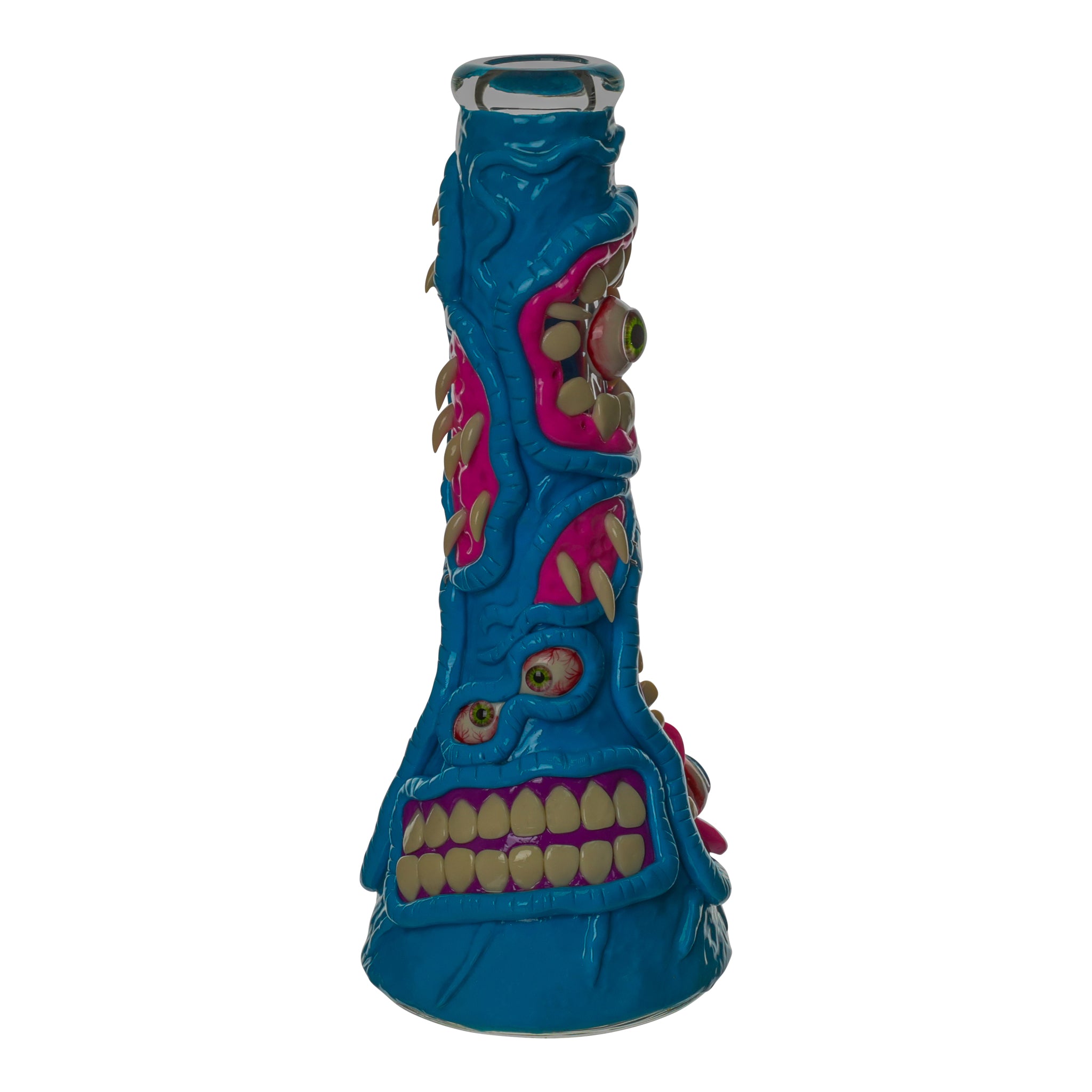 Necrotic Neon Monster Bong - 14in - Image 5