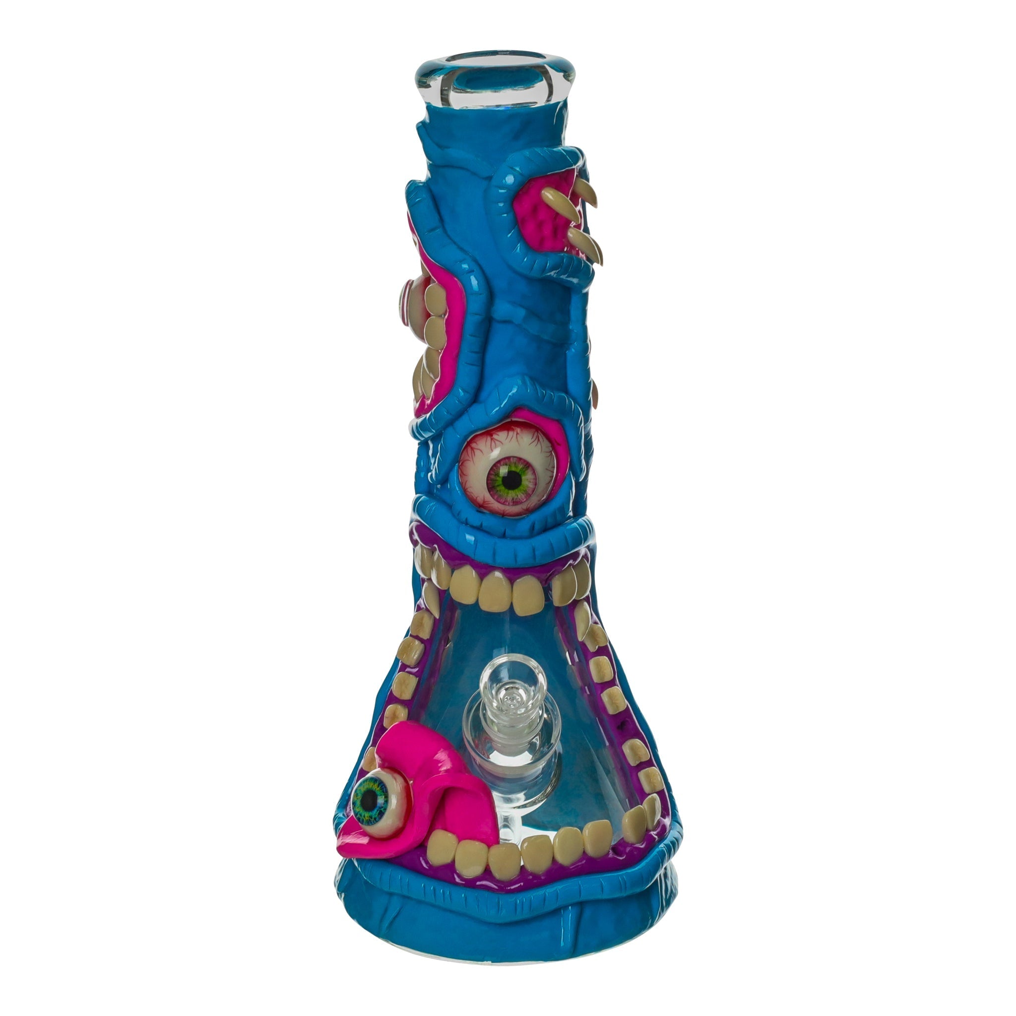 Necrotic Neon Monster Bong - 14in - Image 3