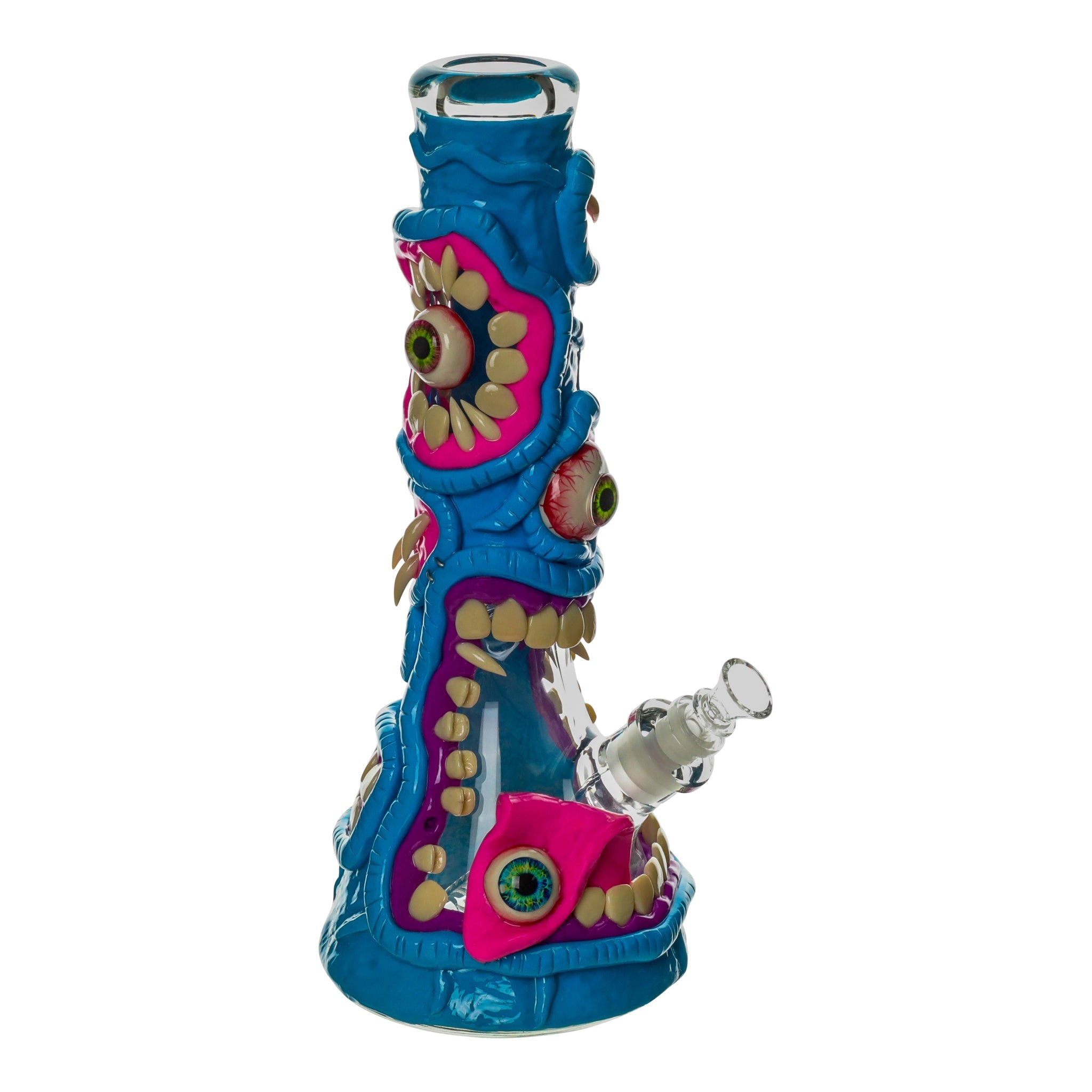 Necrotic Neon Monster Bong - 14in - Image 2
