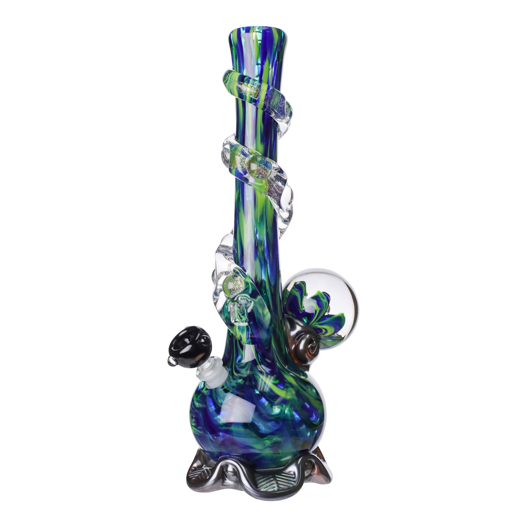 Noble Glass Chromatic Marble Bong - 14in