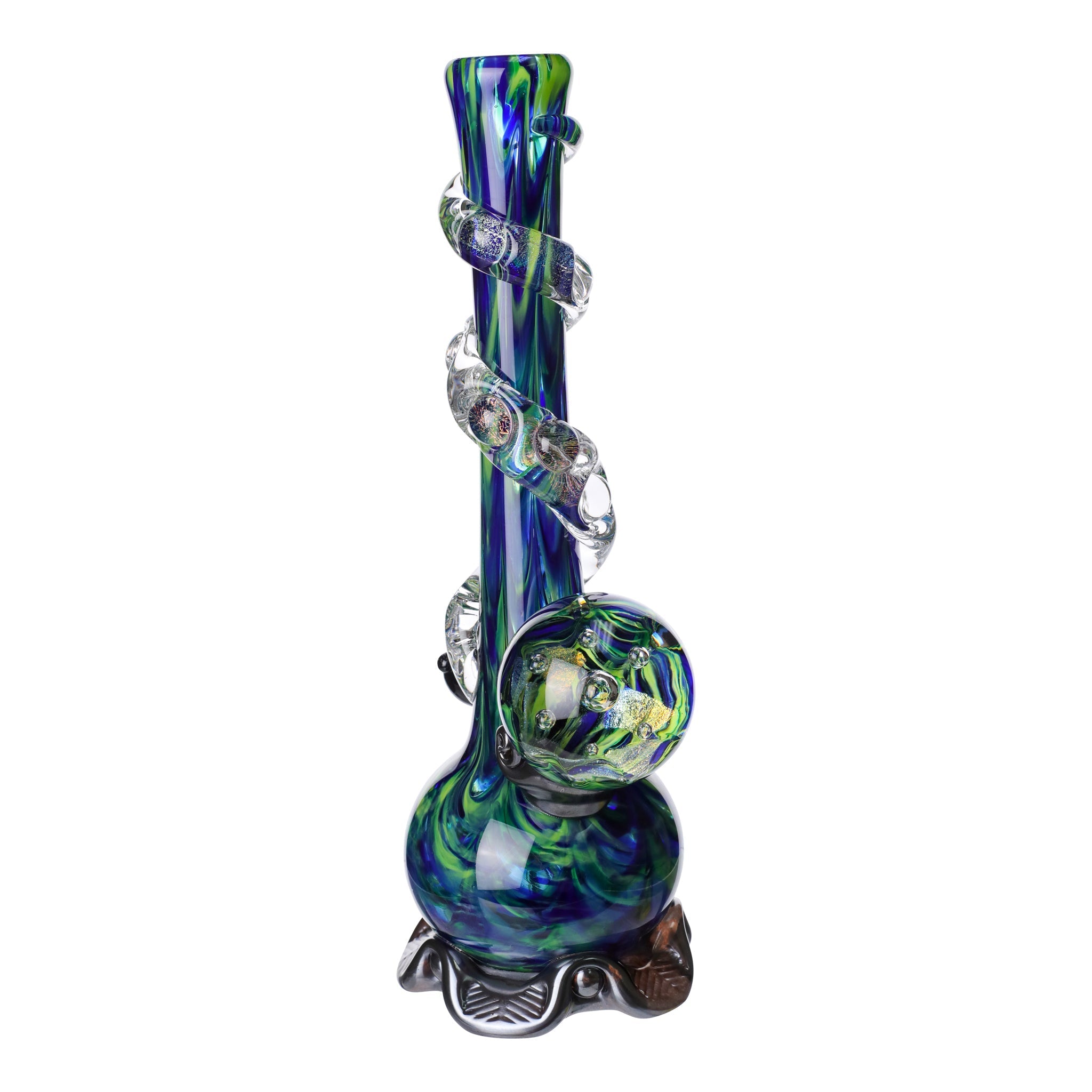 Noble Glass Chromatic Marble Bong - 14in - Image 5