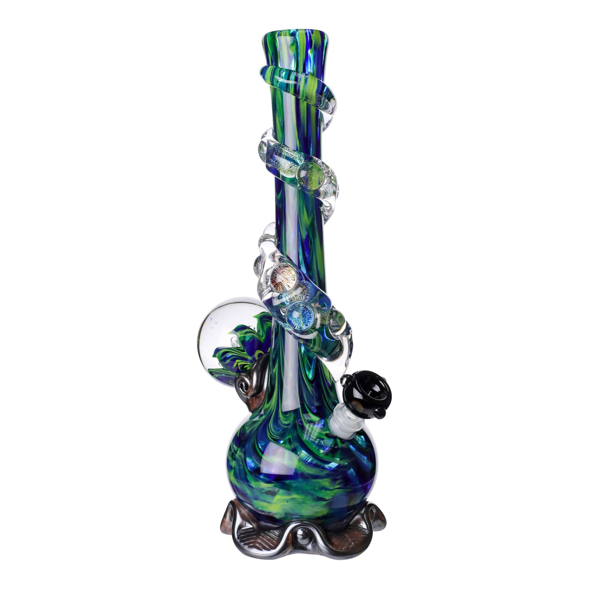 Noble Glass Chromatic Marble Bong - 14in - Image 2
