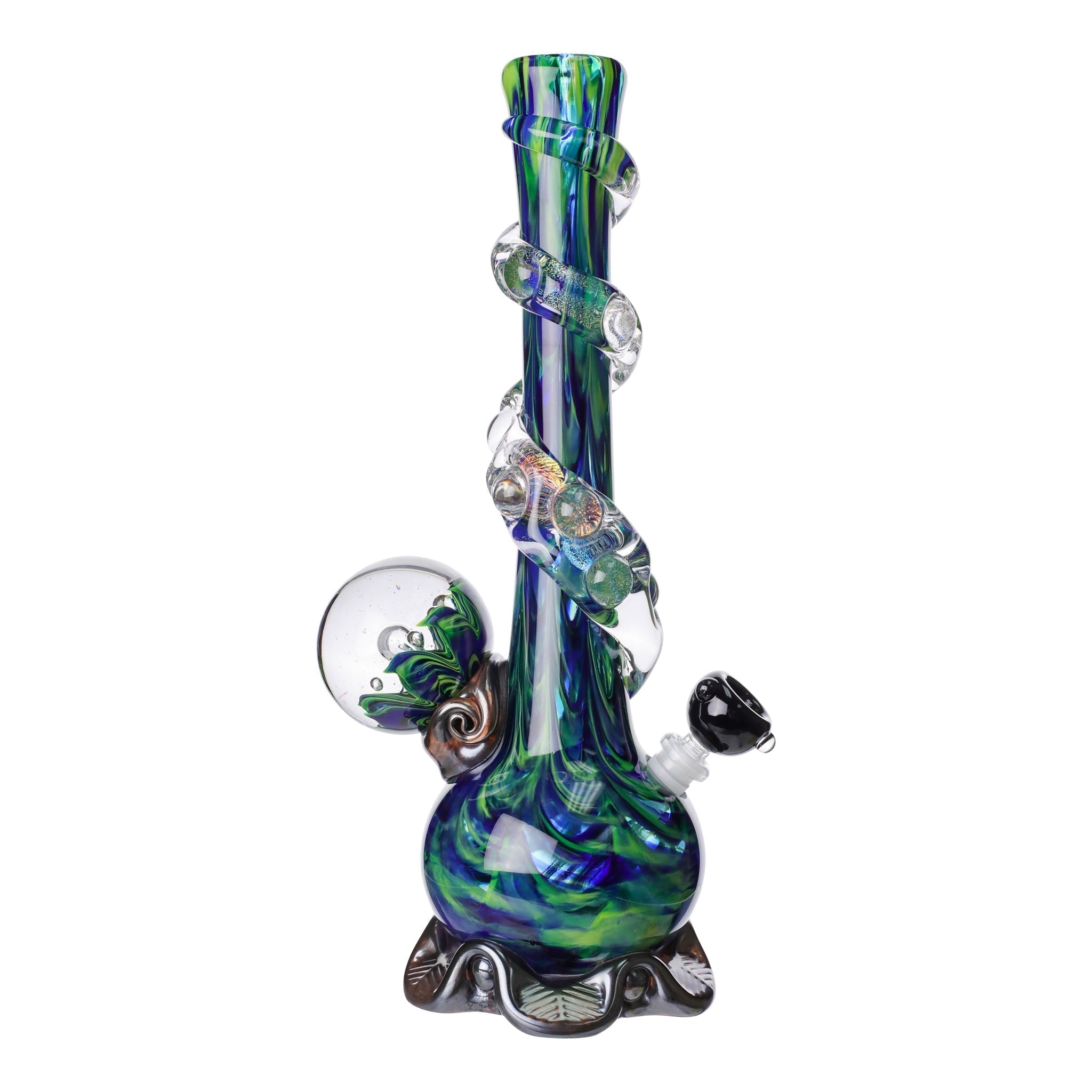 Noble Glass Chromatic Marble Bong - 14in - Image 3