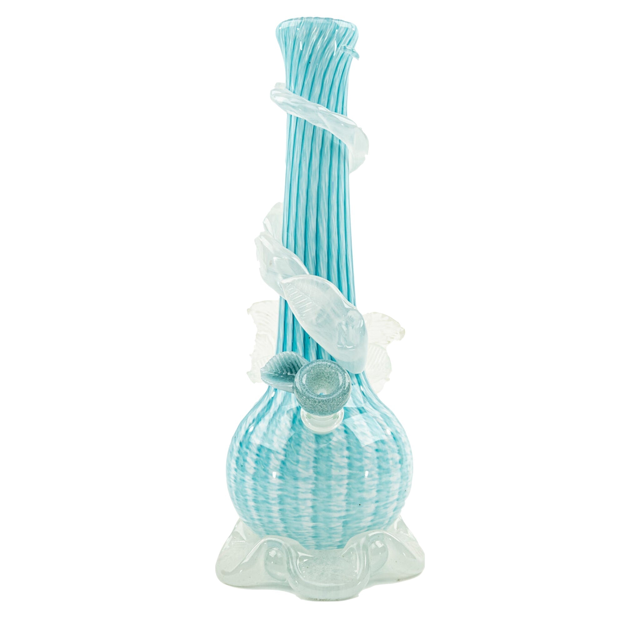 Noble Glass Glow in the Dark Flower Bong - 12in - Image 5
