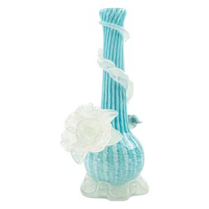 Noble Glass Glow in the Dark Flower Bong - 12in