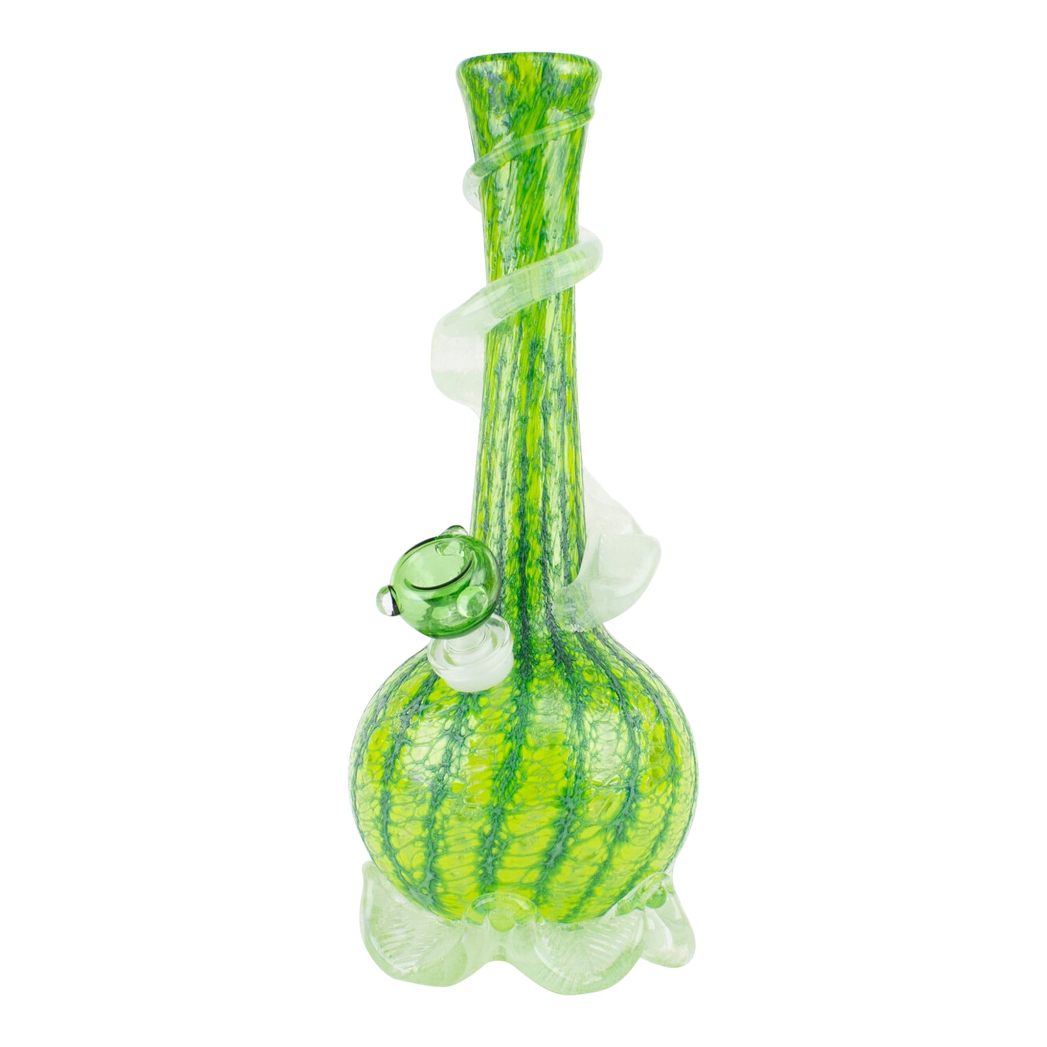 Noble Glass Glow in the Dark Ribbon Bong - 12in - Image 3