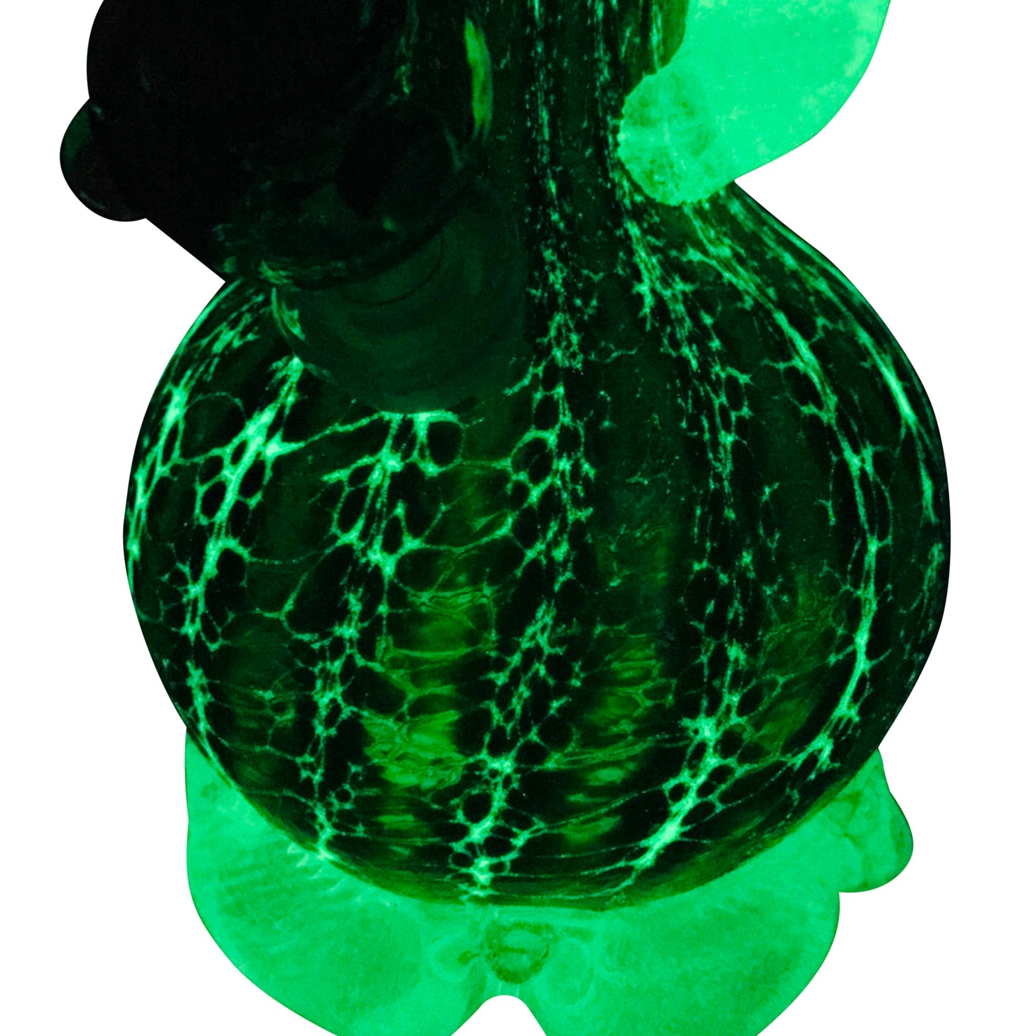 Noble Glass Glow in the Dark Ribbon Bong - 12in - Image 2