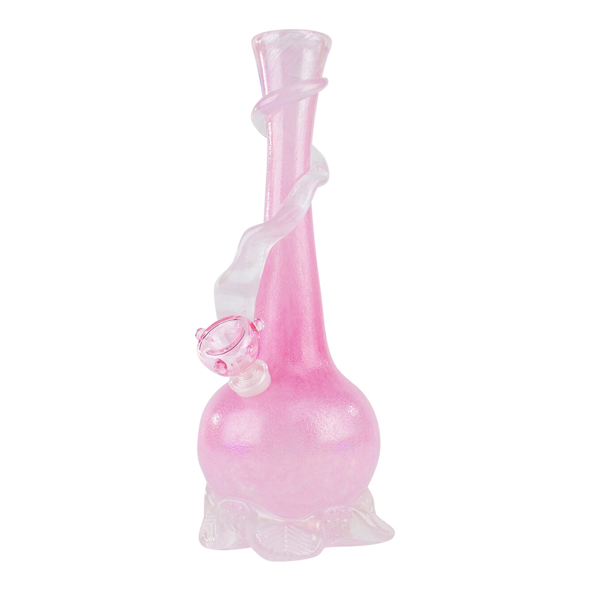 Noble Glass Glow in the Dark Ribbon Bong - 12in - Image 5