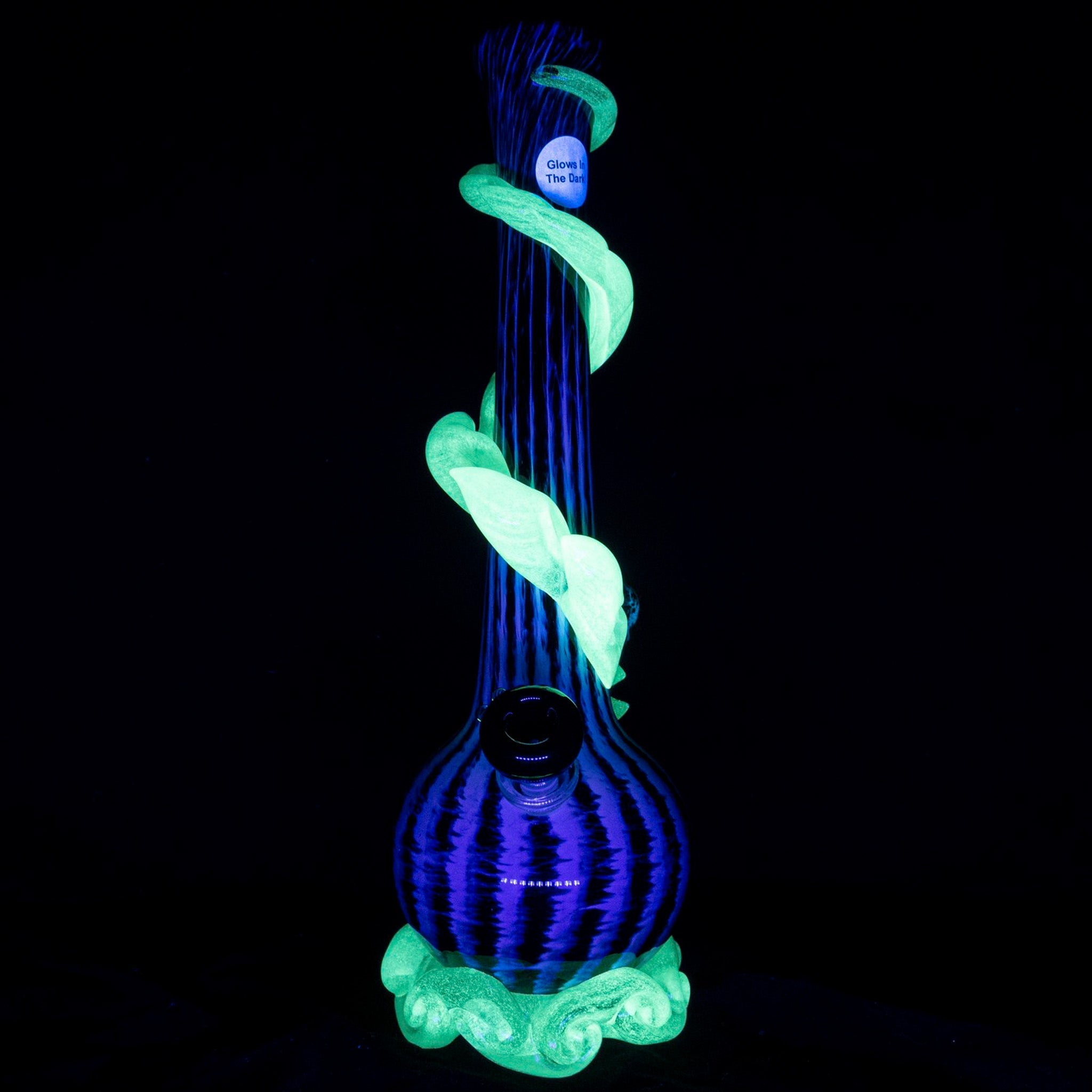 Noble Glass Glowing Skull Bong - 12in - Image 2