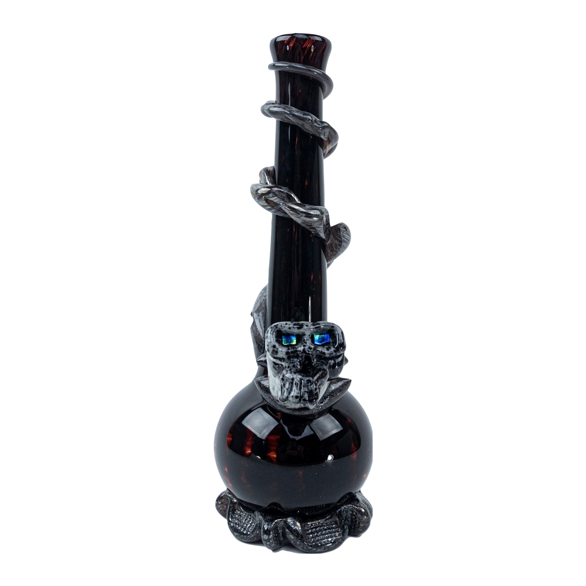 Noble Glass Glowing Skull Bong - 12in - Image 5