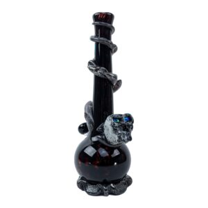 Noble Glass Glowing Skull Bong - 12in