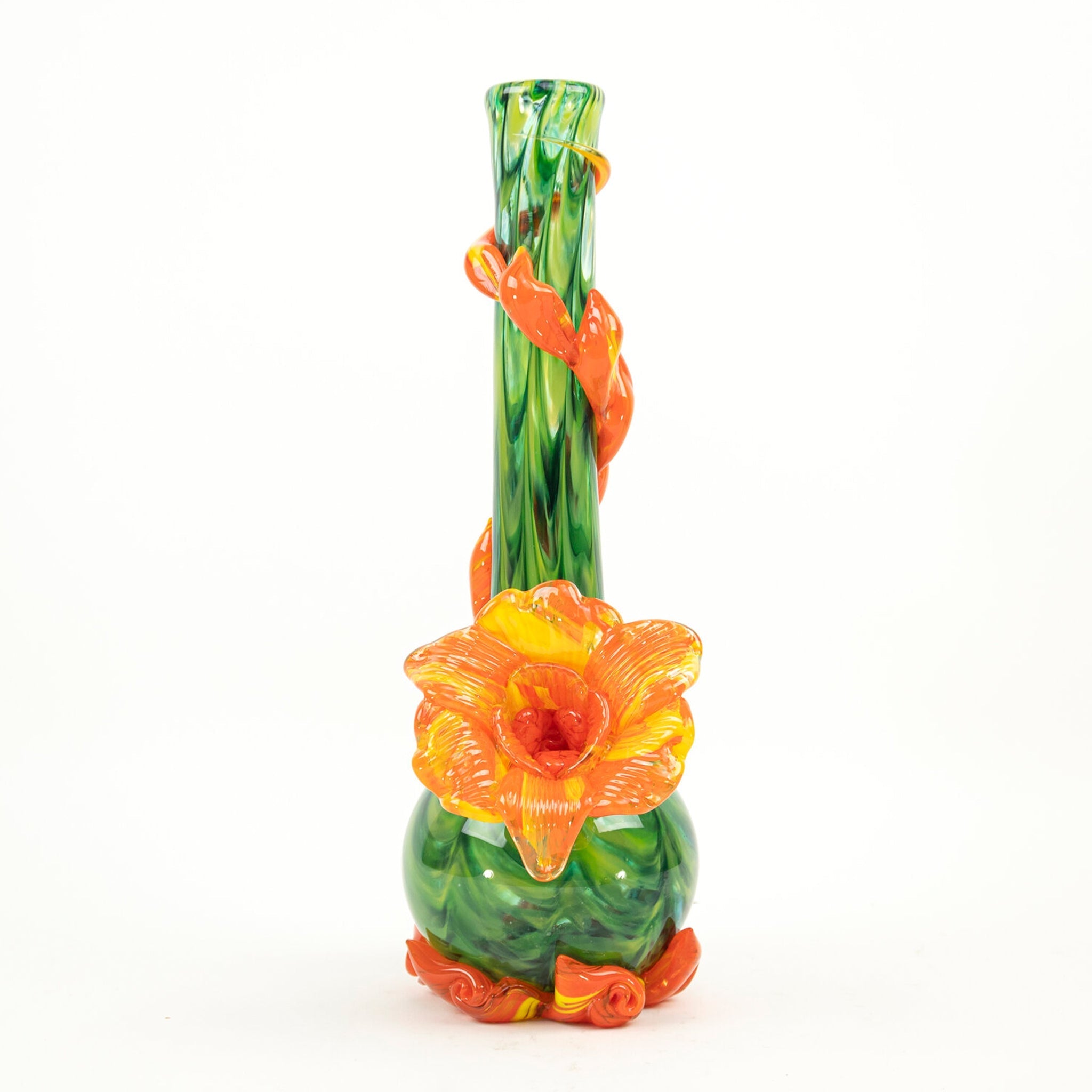 Noble Glass Spouted Flower Bong - 14in - Image 2