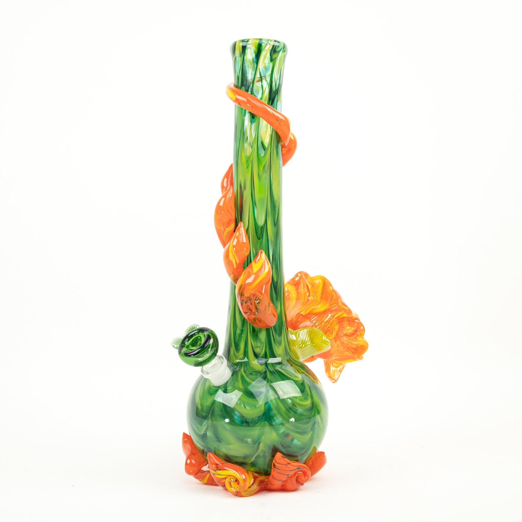 Noble Glass Spouted Flower Bong - 14in - Image 5