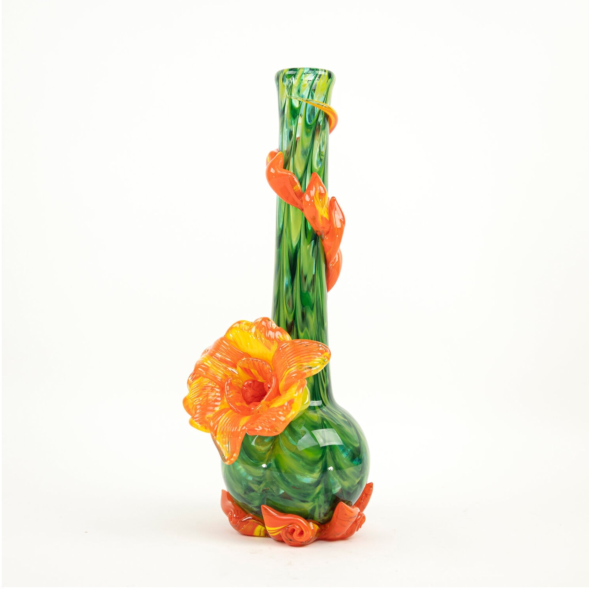 Noble Glass Spouted Flower Bong - 14in - Image 3