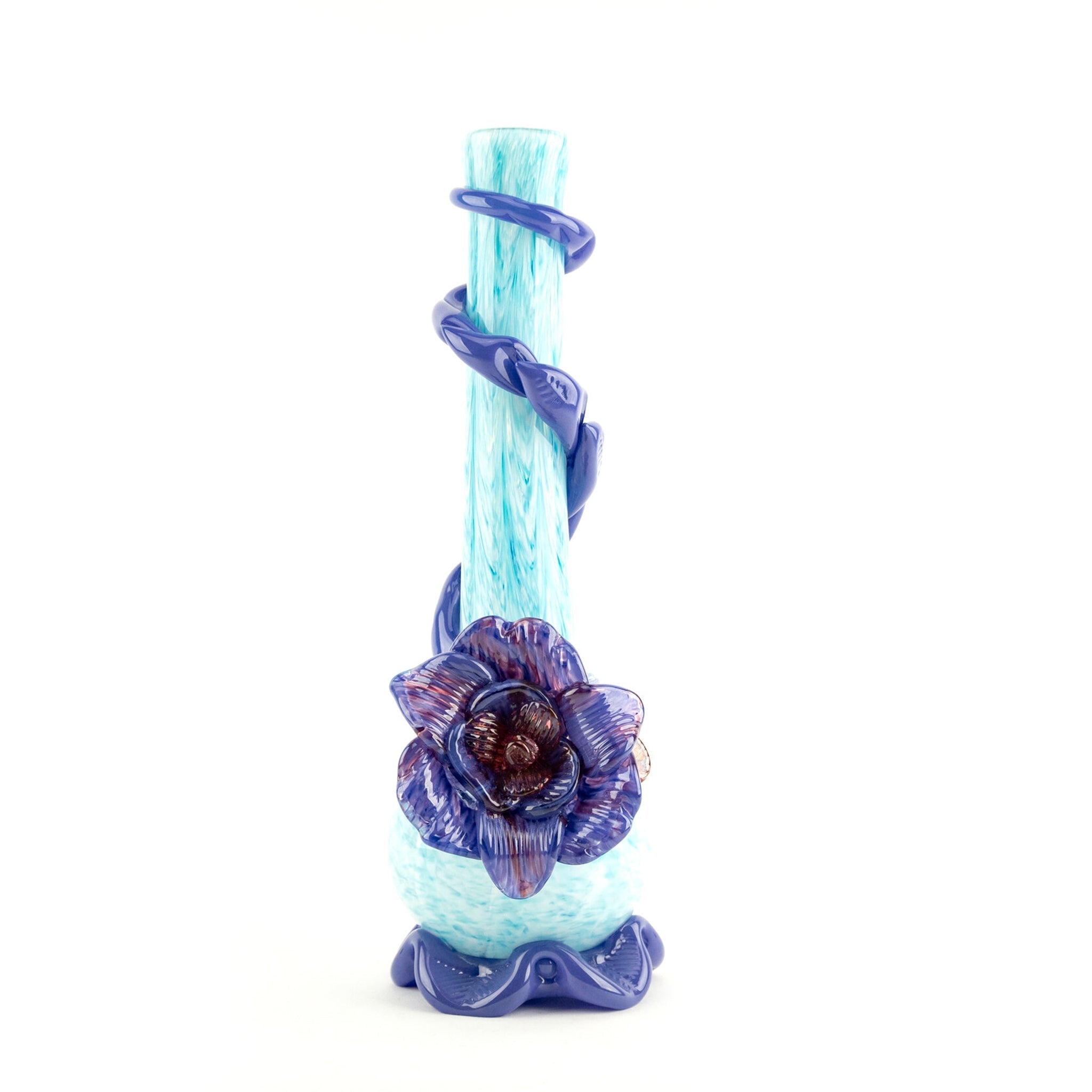 Noble Glass Spouted Flower Bong - 14in - Image 8