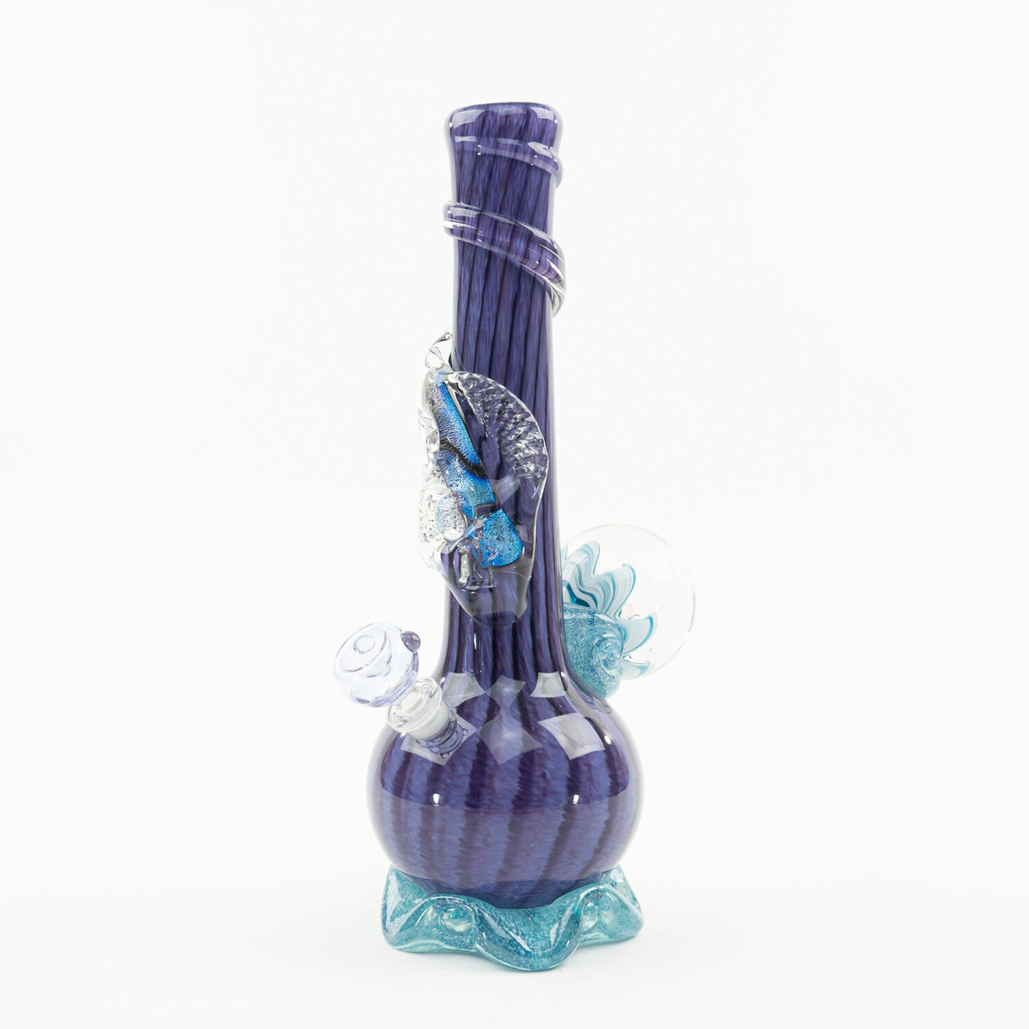 Noble Glass Striped Vase Bong - 21in - Image 4