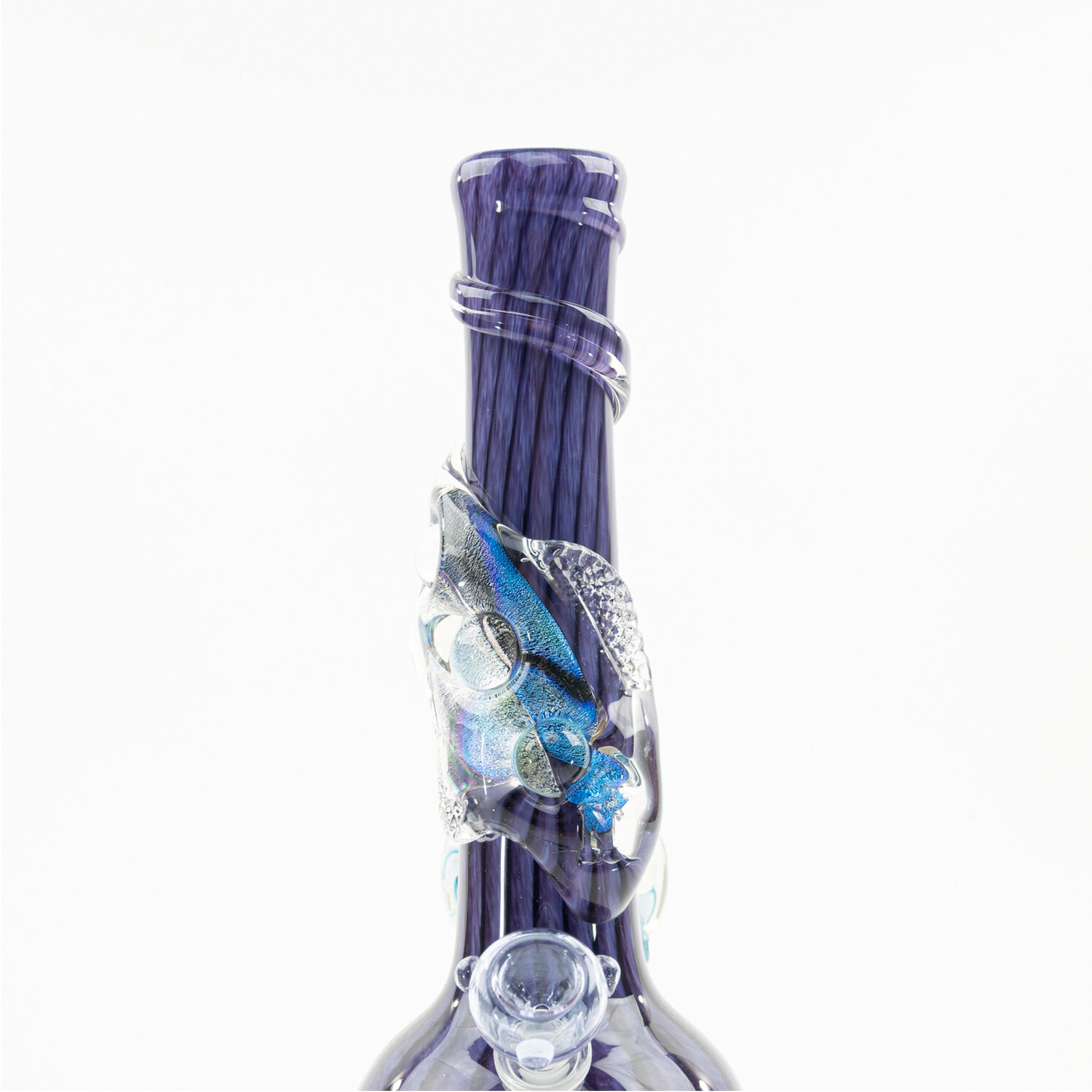 Noble Glass Striped Vase Bong - 21in - Image 6