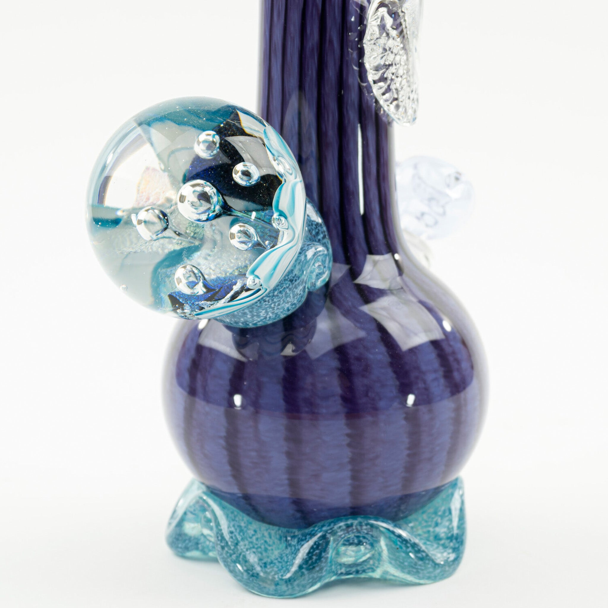 Noble Glass Striped Vase Bong - 21in - Image 5