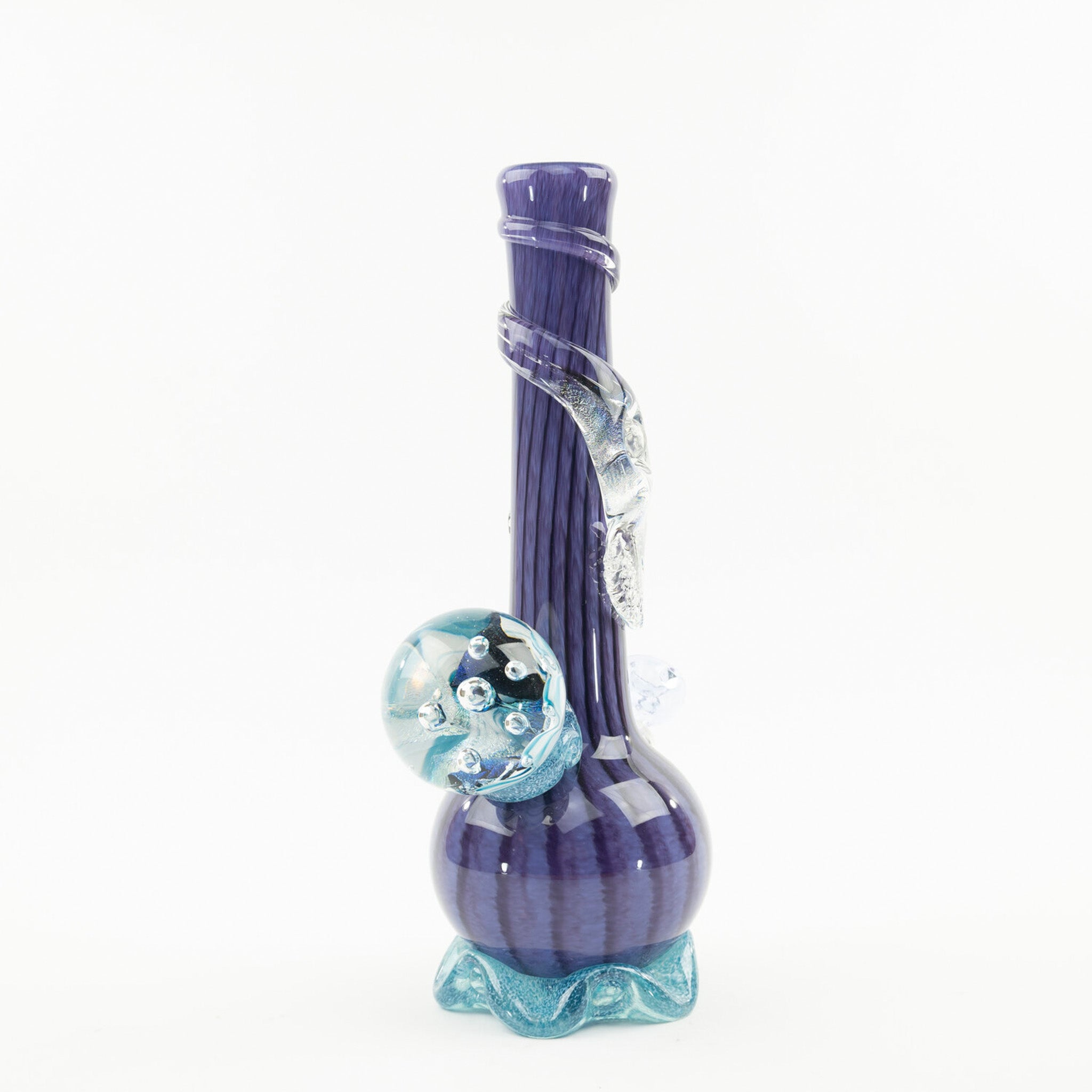 Noble Glass Striped Vase Bong - 21in - Image 2
