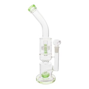 Notched Dual Matrix percolator Bong - 12 inches water bong