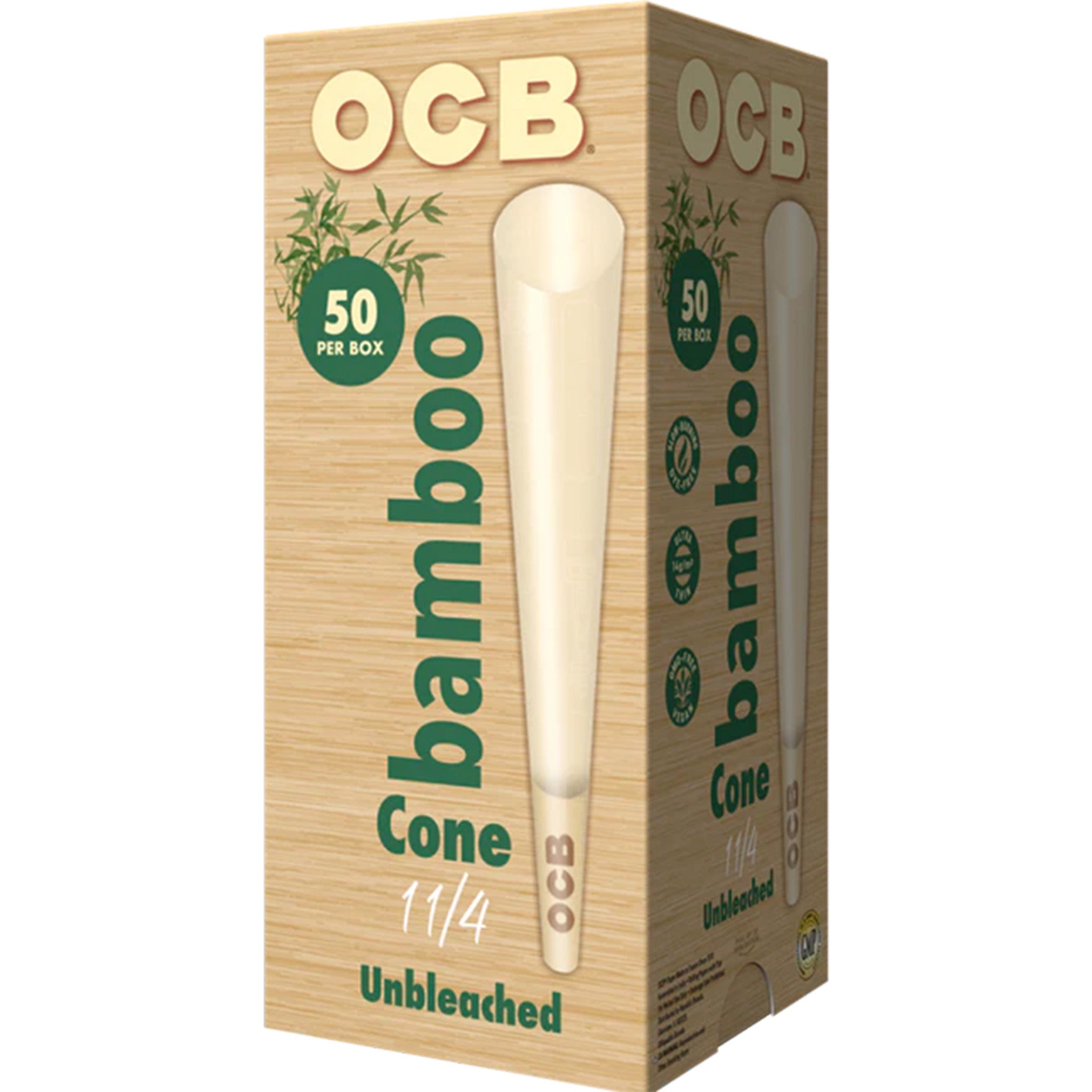 OCB Bamboo 1 1/4 Cone Box