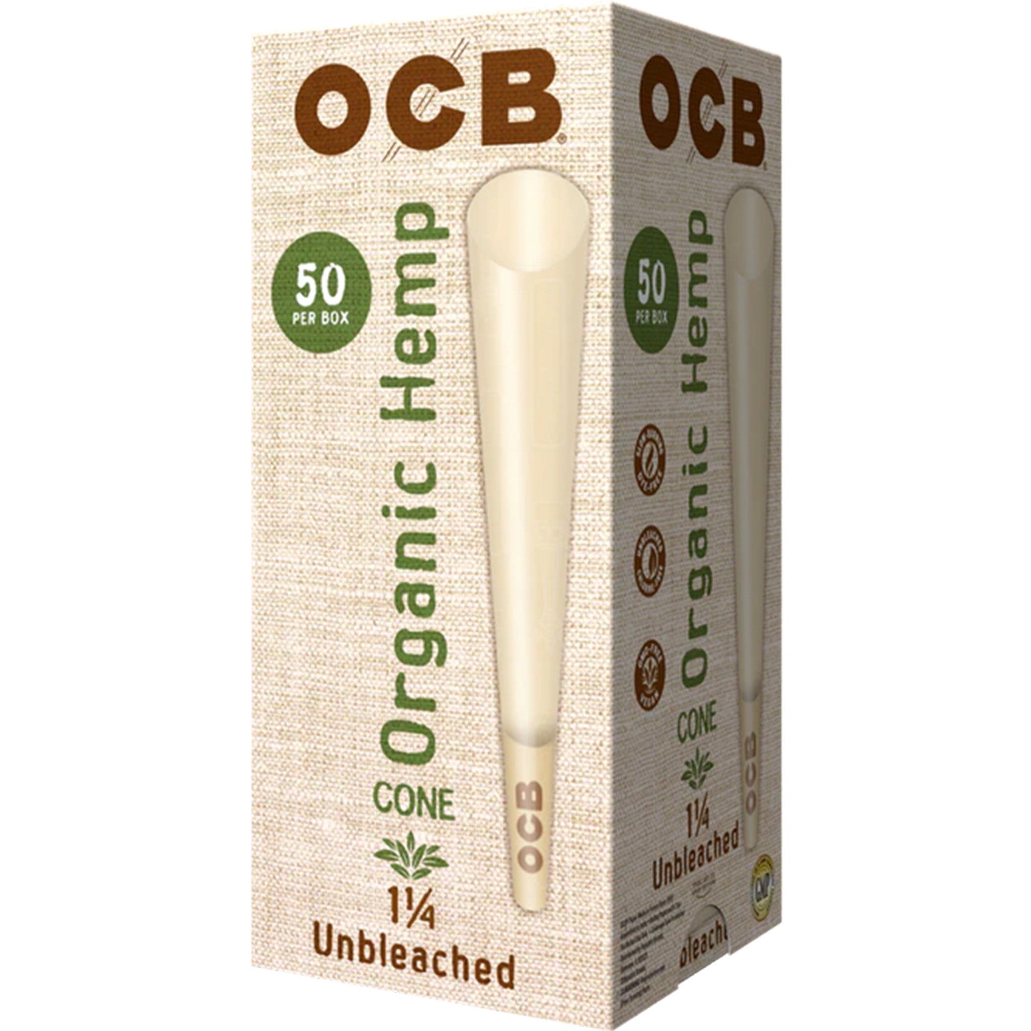 OCB Organic Hemp 1 1/4 Cone Box - Image 2