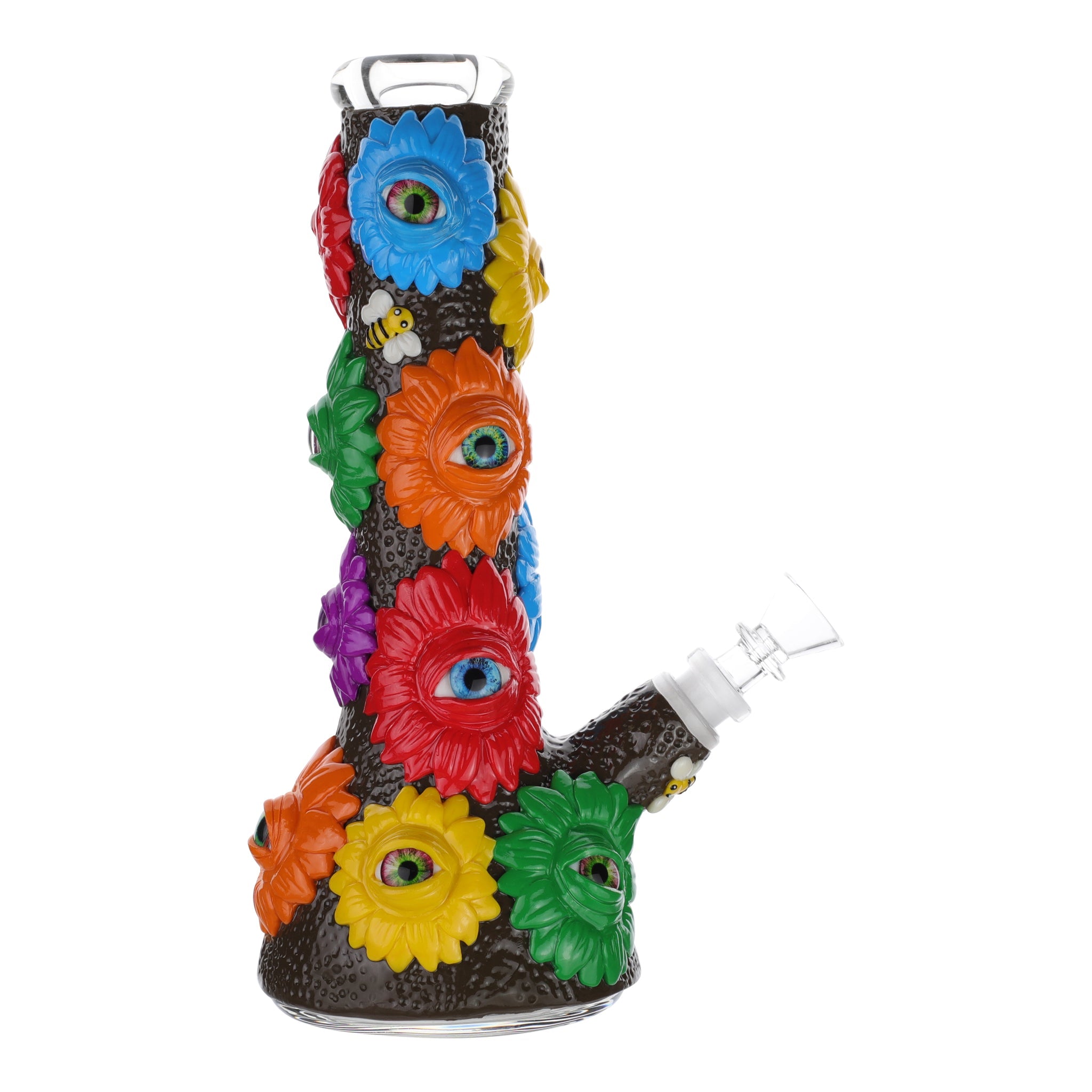 Pheasants Eye Beaker Bong - 10in - Image 2