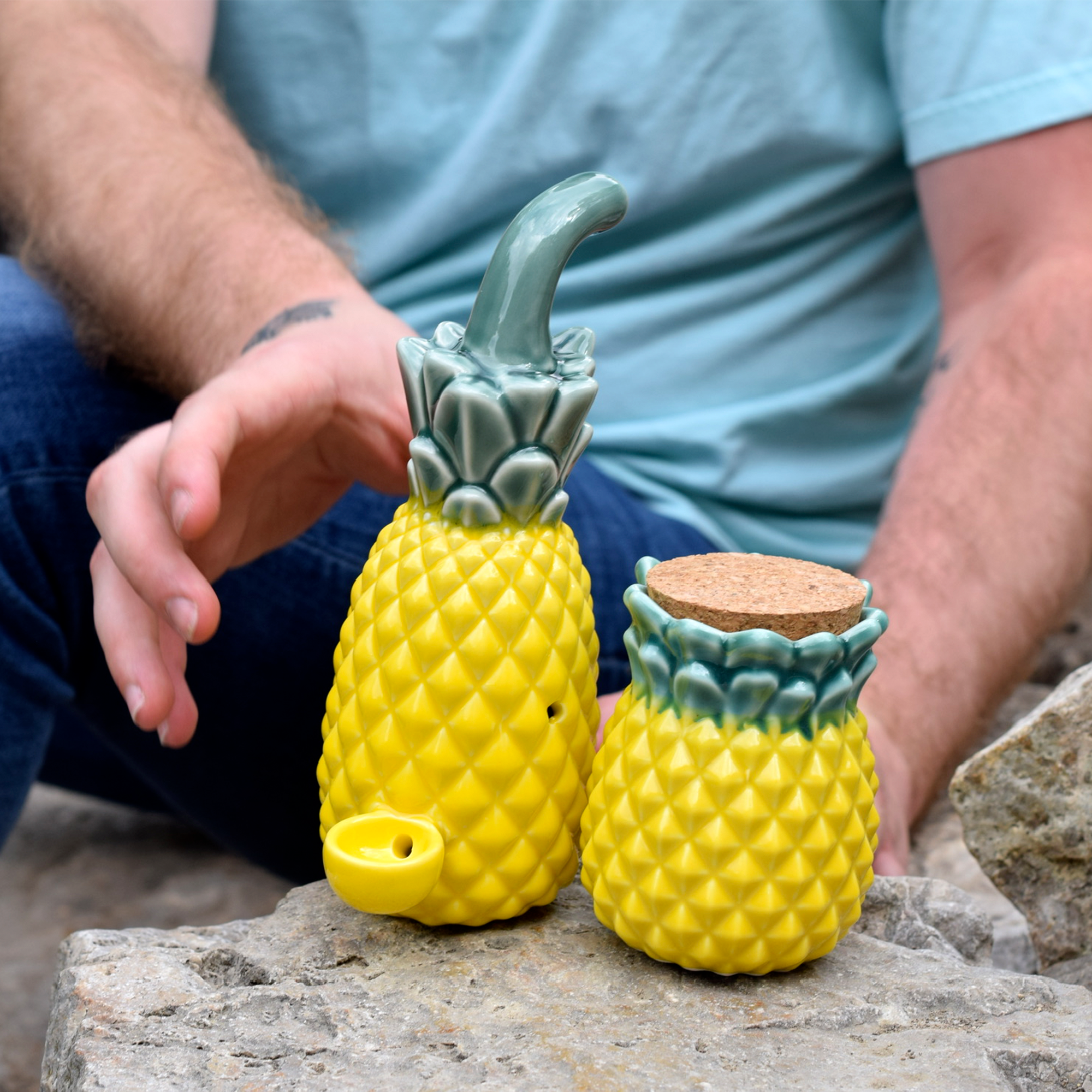 Pineapple Handpipe - 8in - Image 4