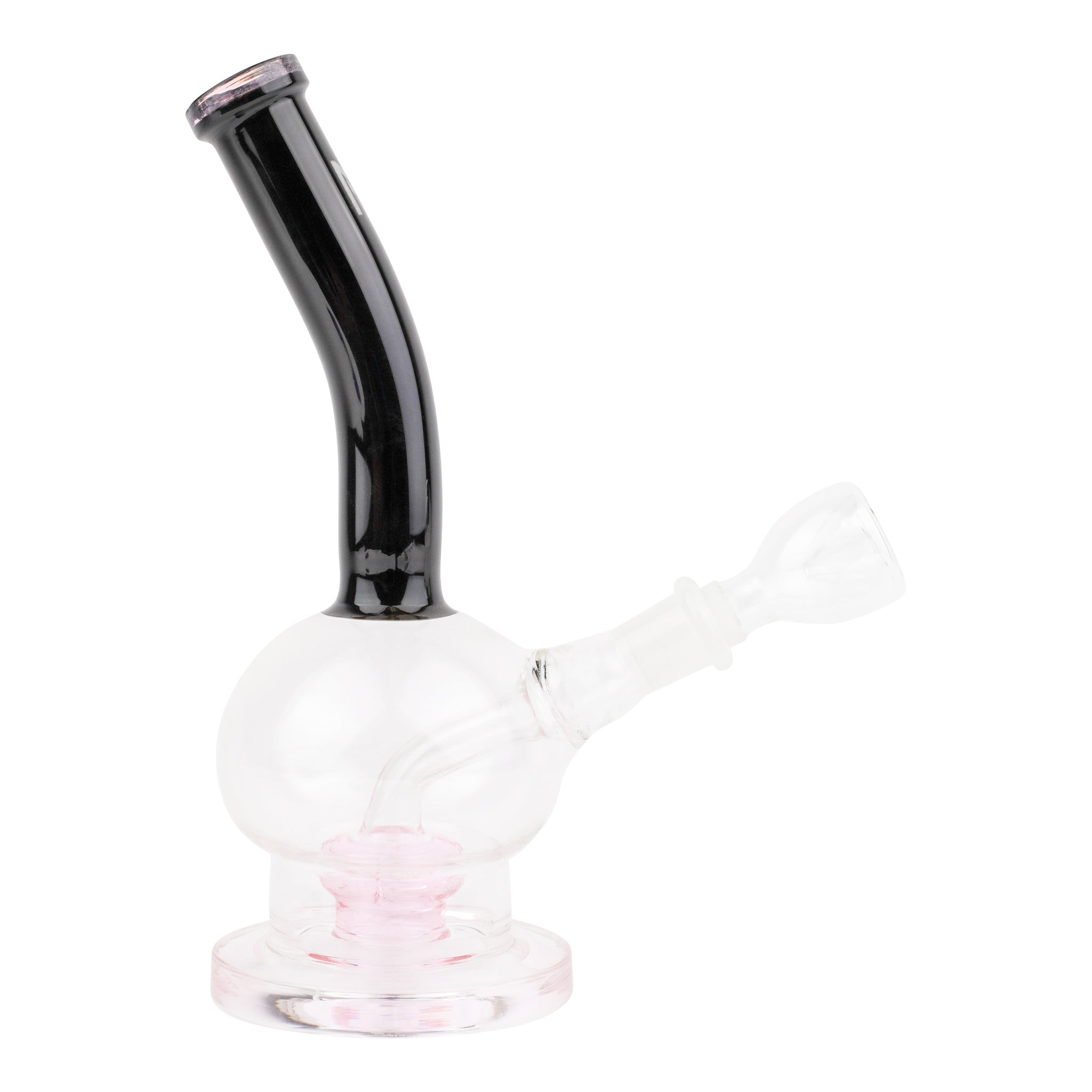 Pink Bubble Trouble Perc Bong - 7in