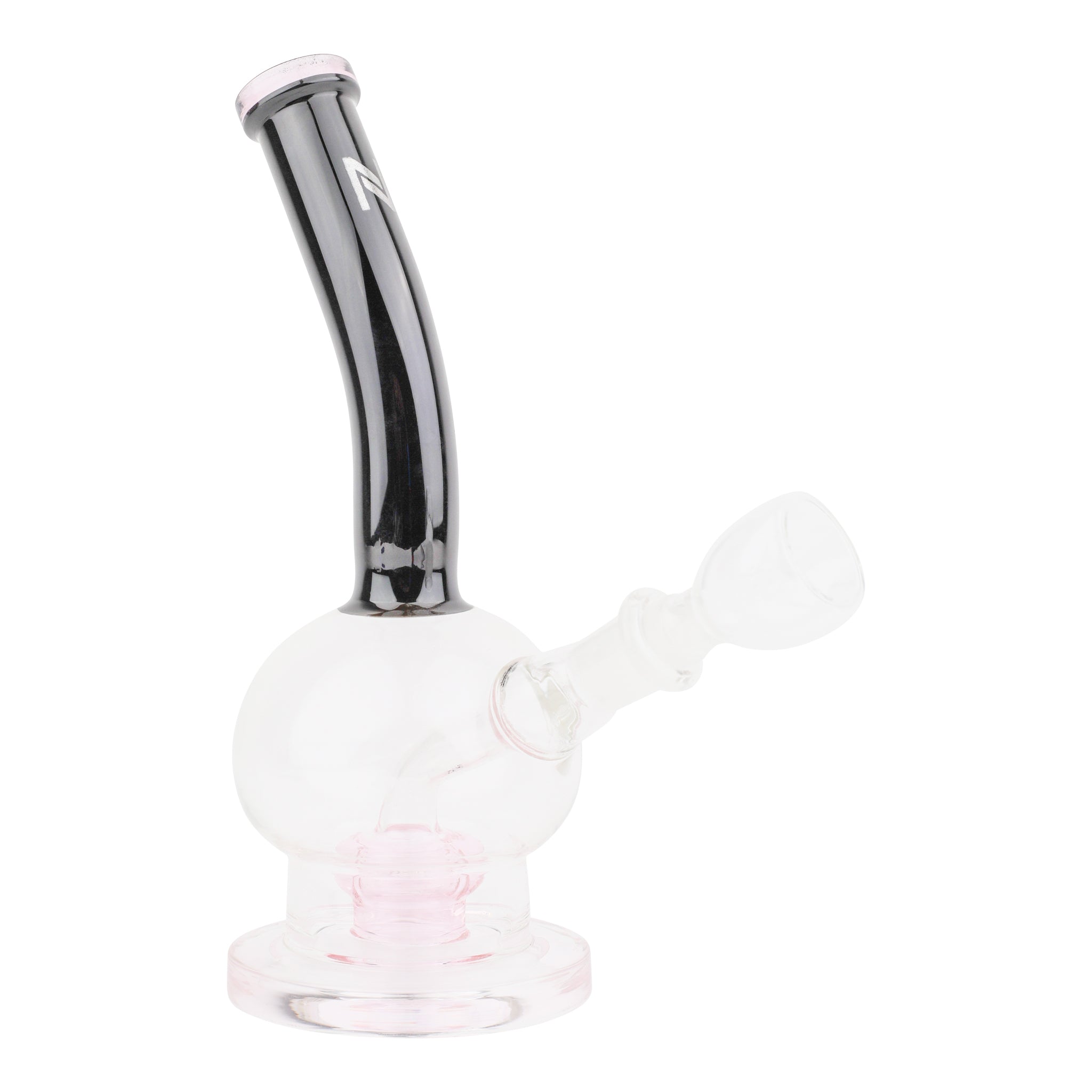 Pink Bubble Trouble Perc Bong - 7in - Image 2