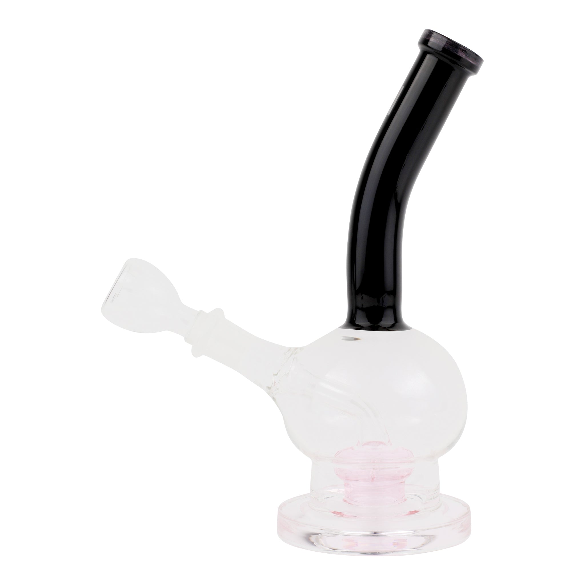 Pink Bubble Trouble Perc Bong - 7in - Image 3