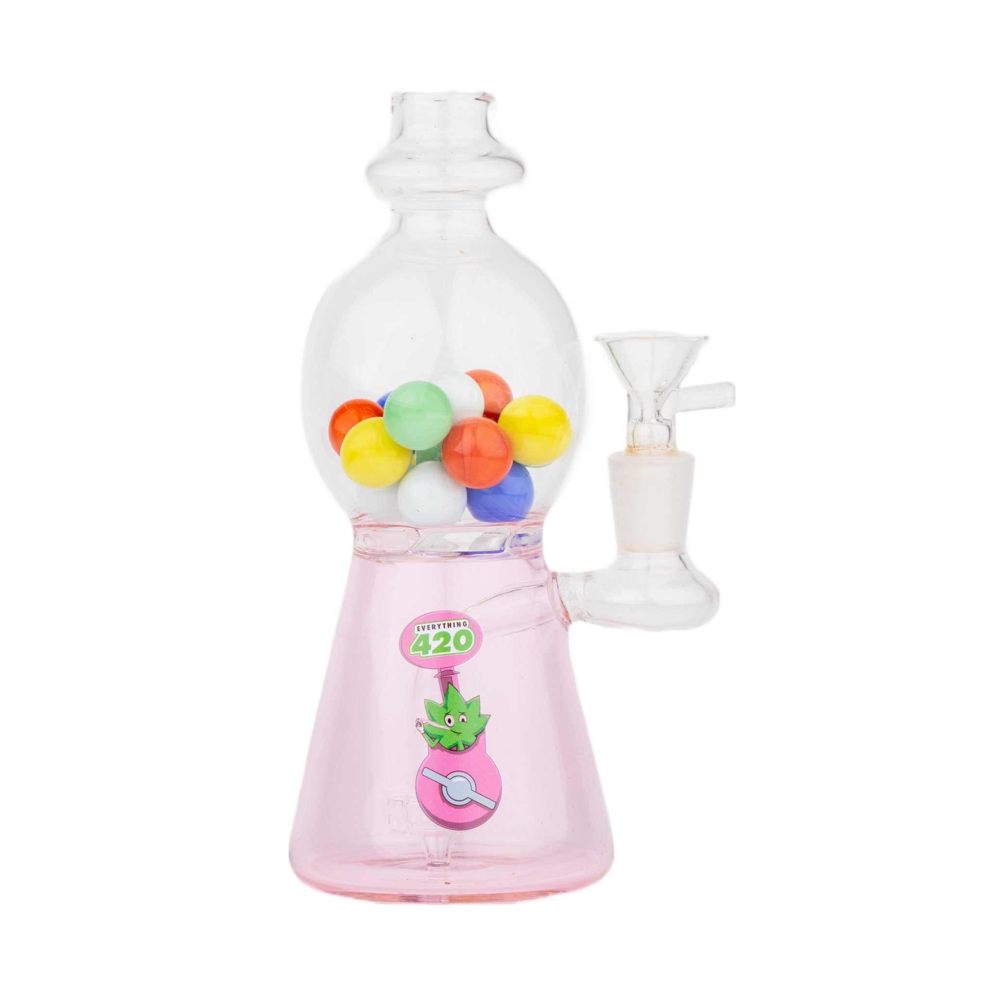 Pink Bubblegum Dab Rig - 8in - Image 2