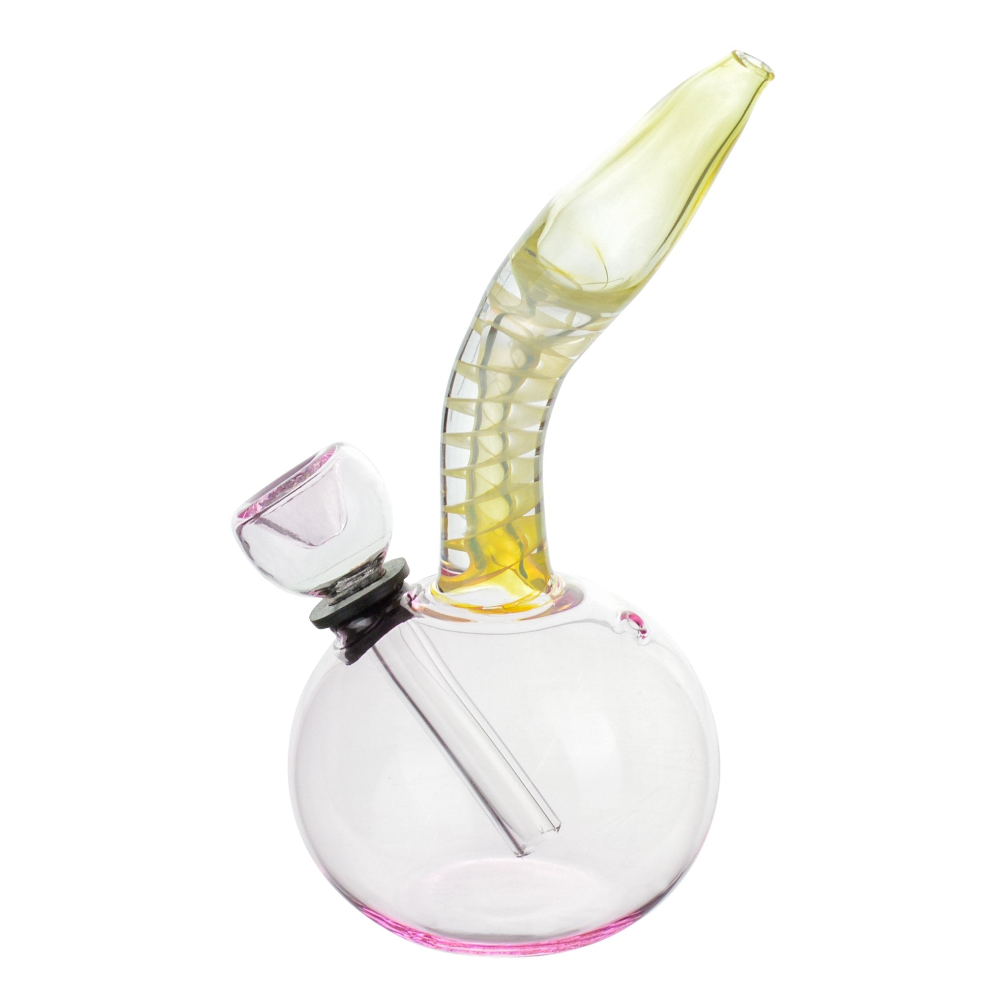 Pink Captains Glass Mini Bubbler - 5.5in - Image 3