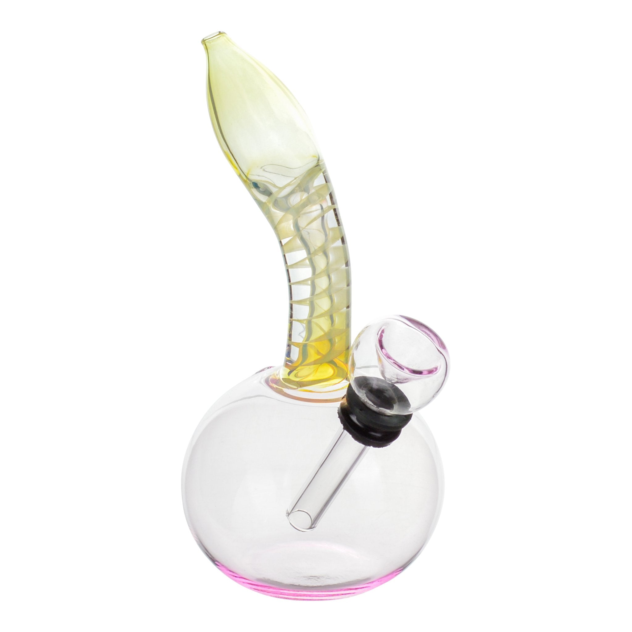 Pink Captains Glass Mini Bubbler - 5.5in - Image 2