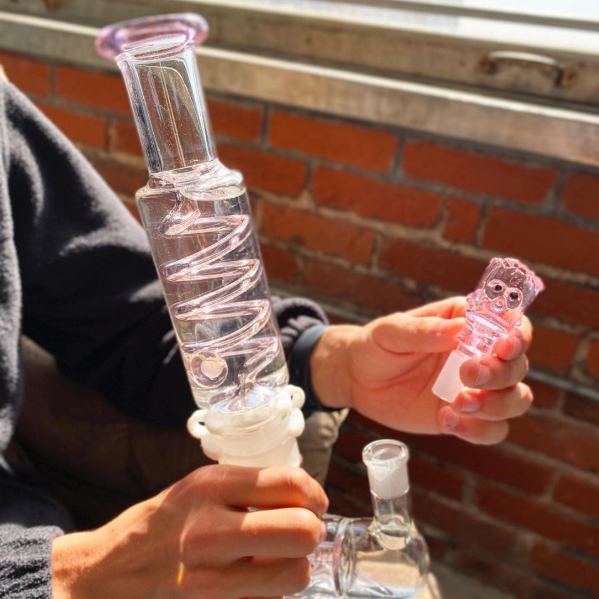 Pink Coil Beaker - 12in - Image 5