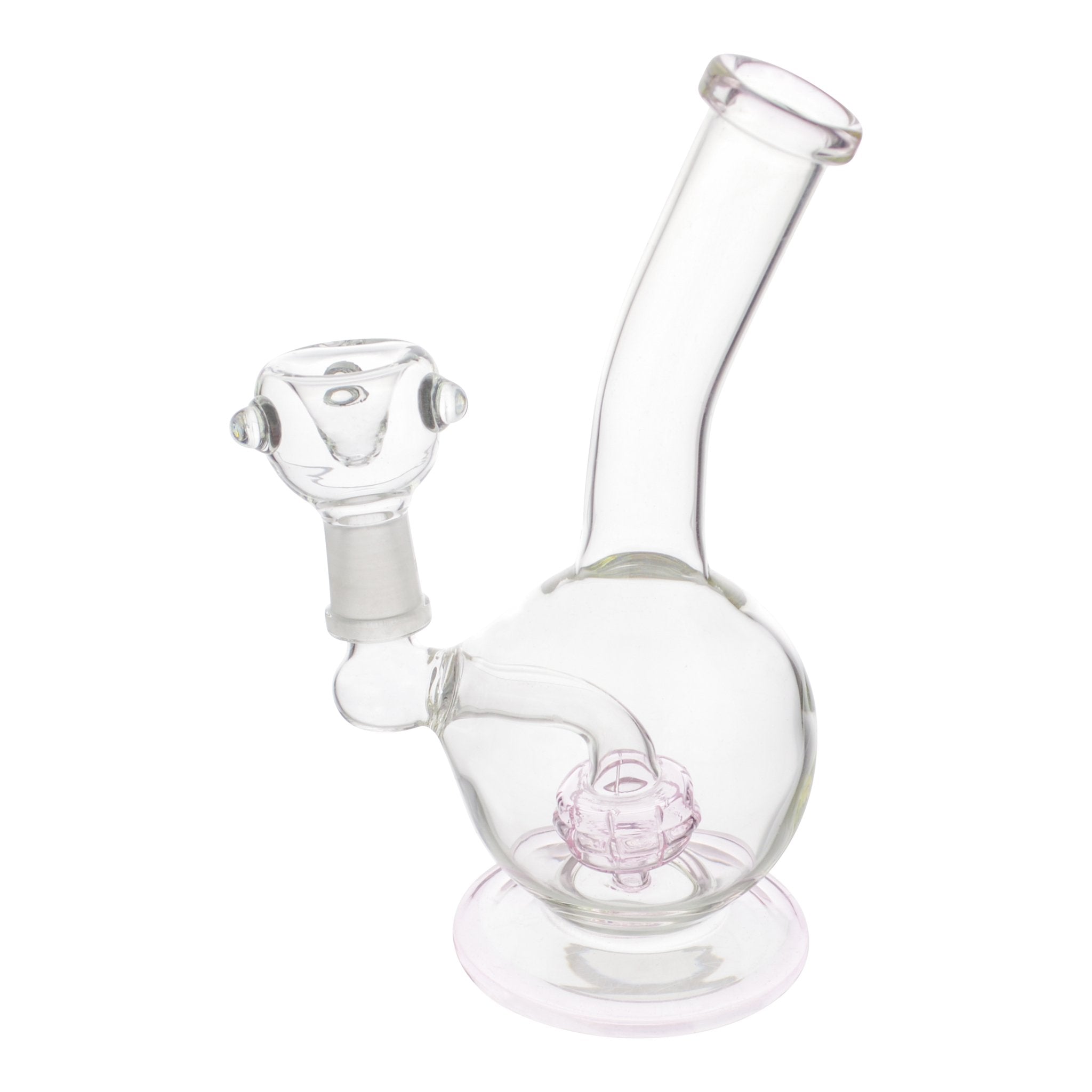 Pink Colored Matrix Bubble Bong - 6.5in - Image 5