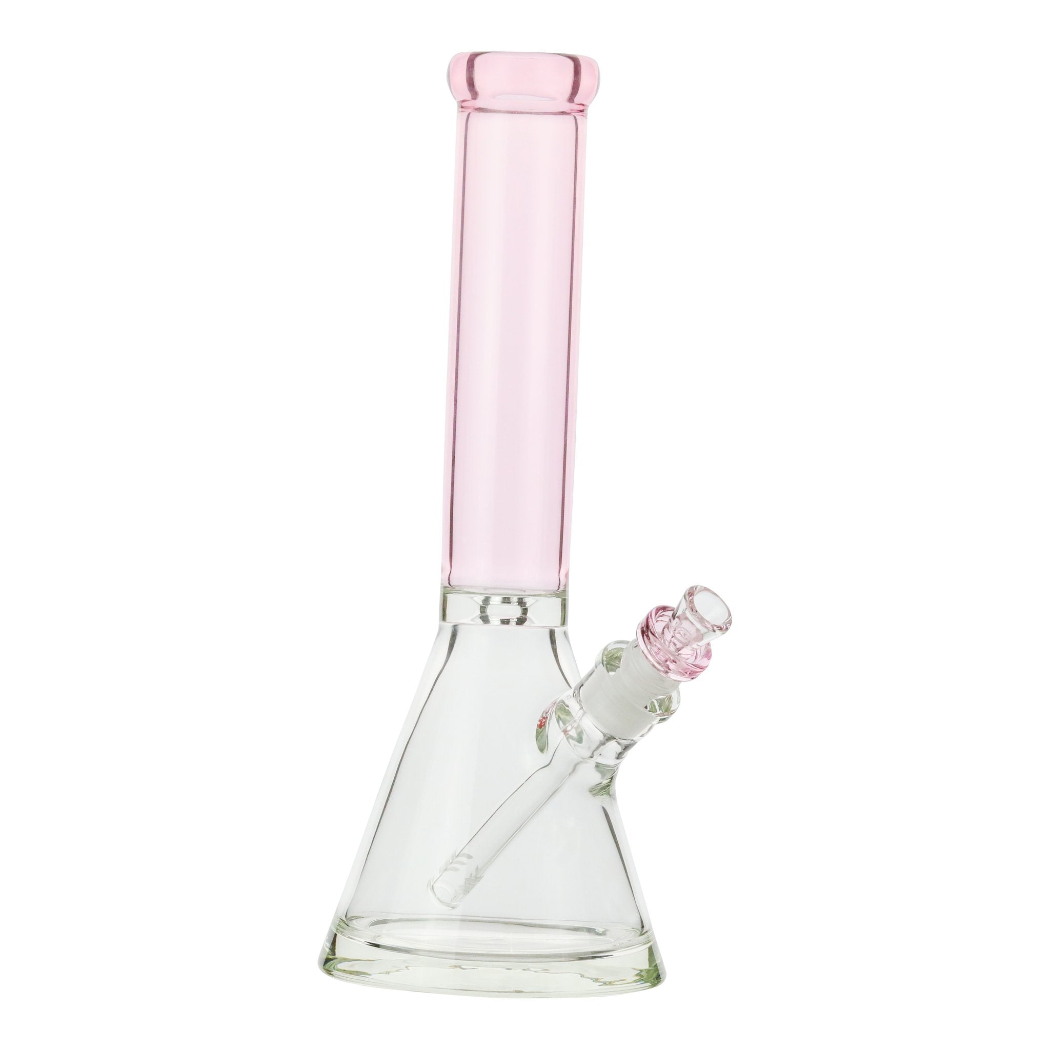 Pink Colored Neck Beaker Bong - 14in - Image 2