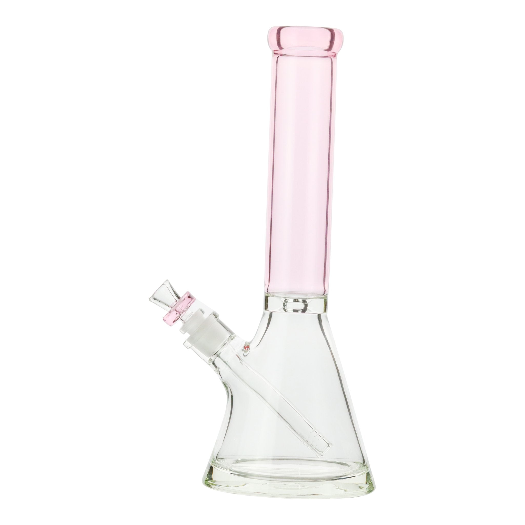 Pink Colored Neck Beaker Bong - 14in - Image 3