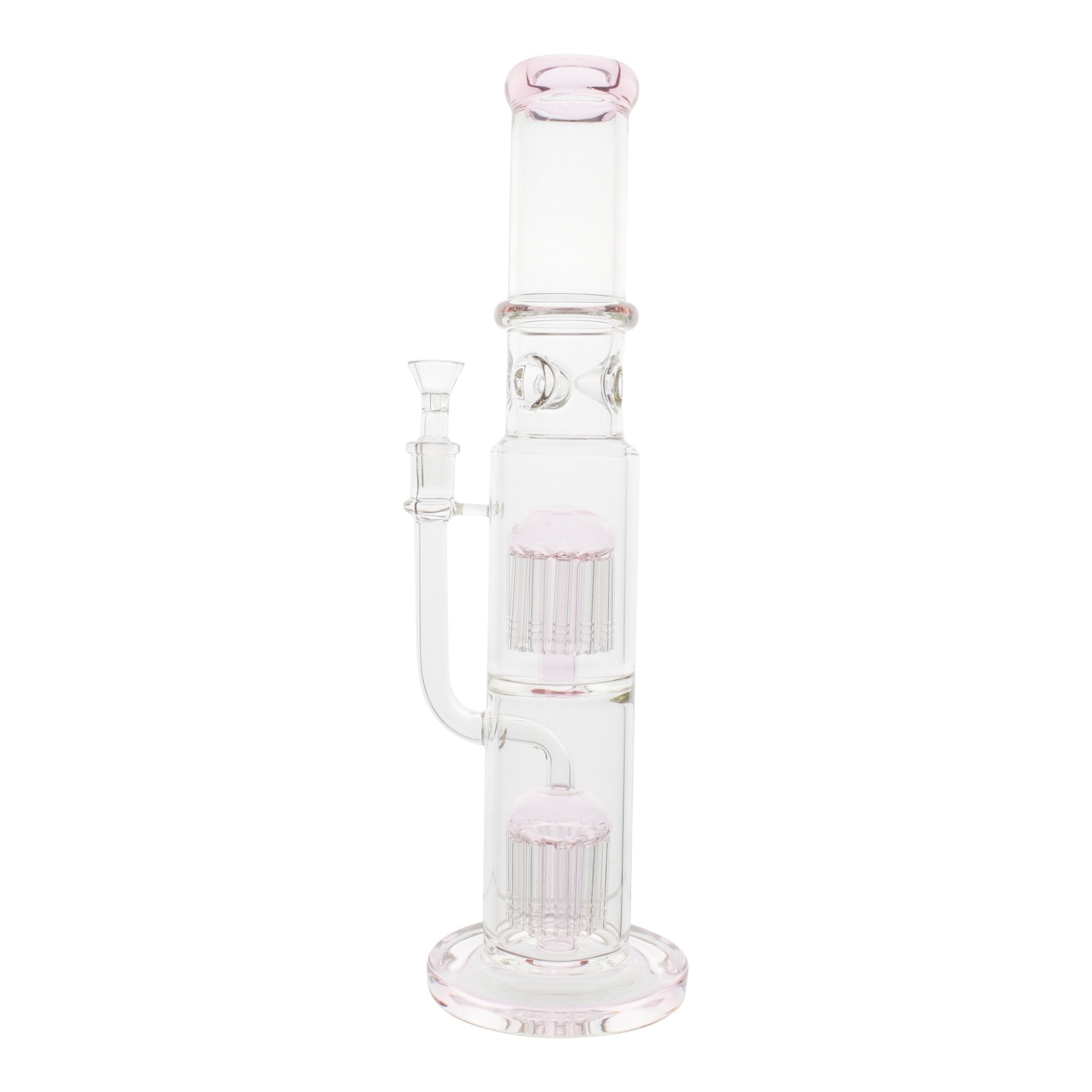 Pink Double Tree Percolator Bong - 16 inches - Image 5
