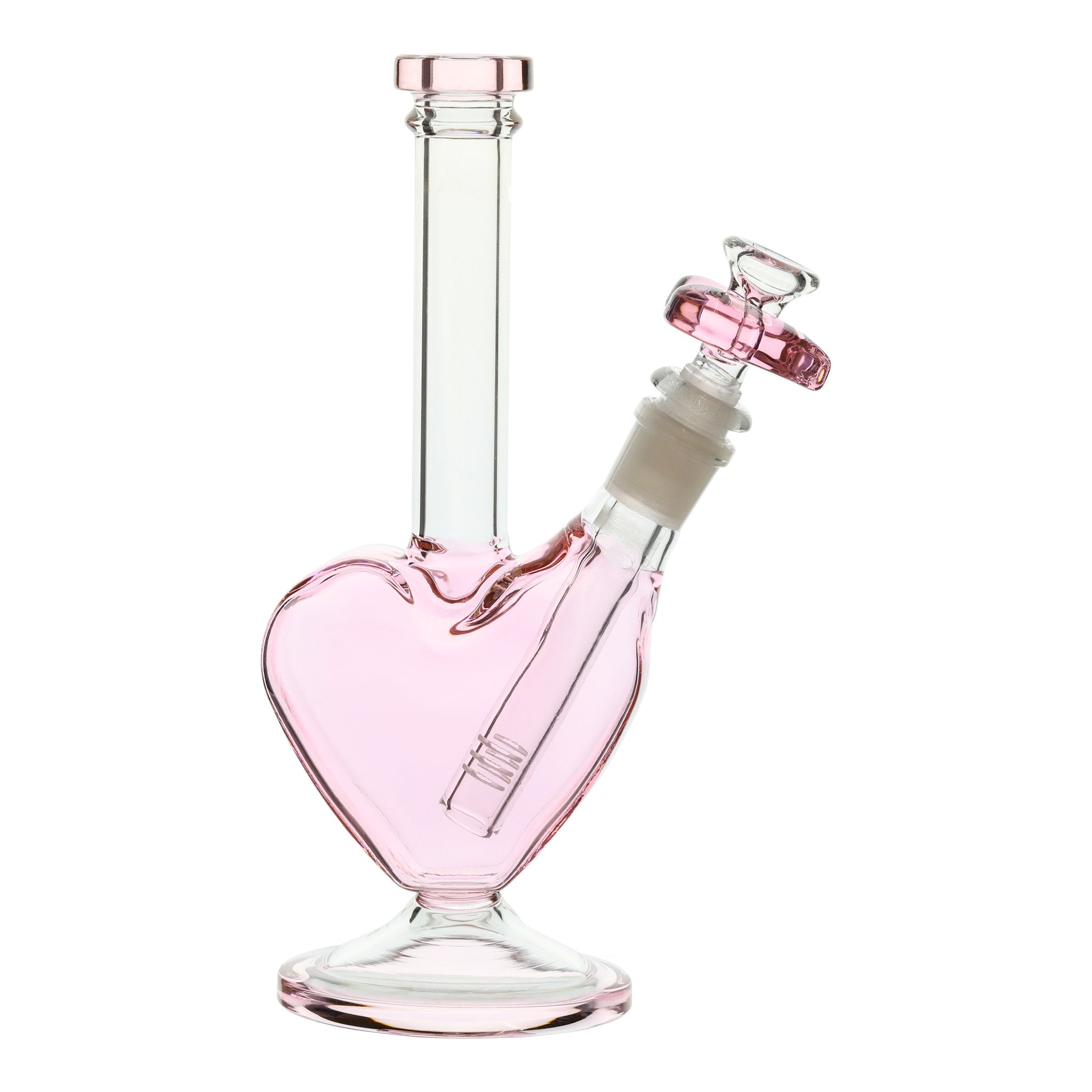 Pink From the Bottom of my Heart Bong - 9in - Image 3