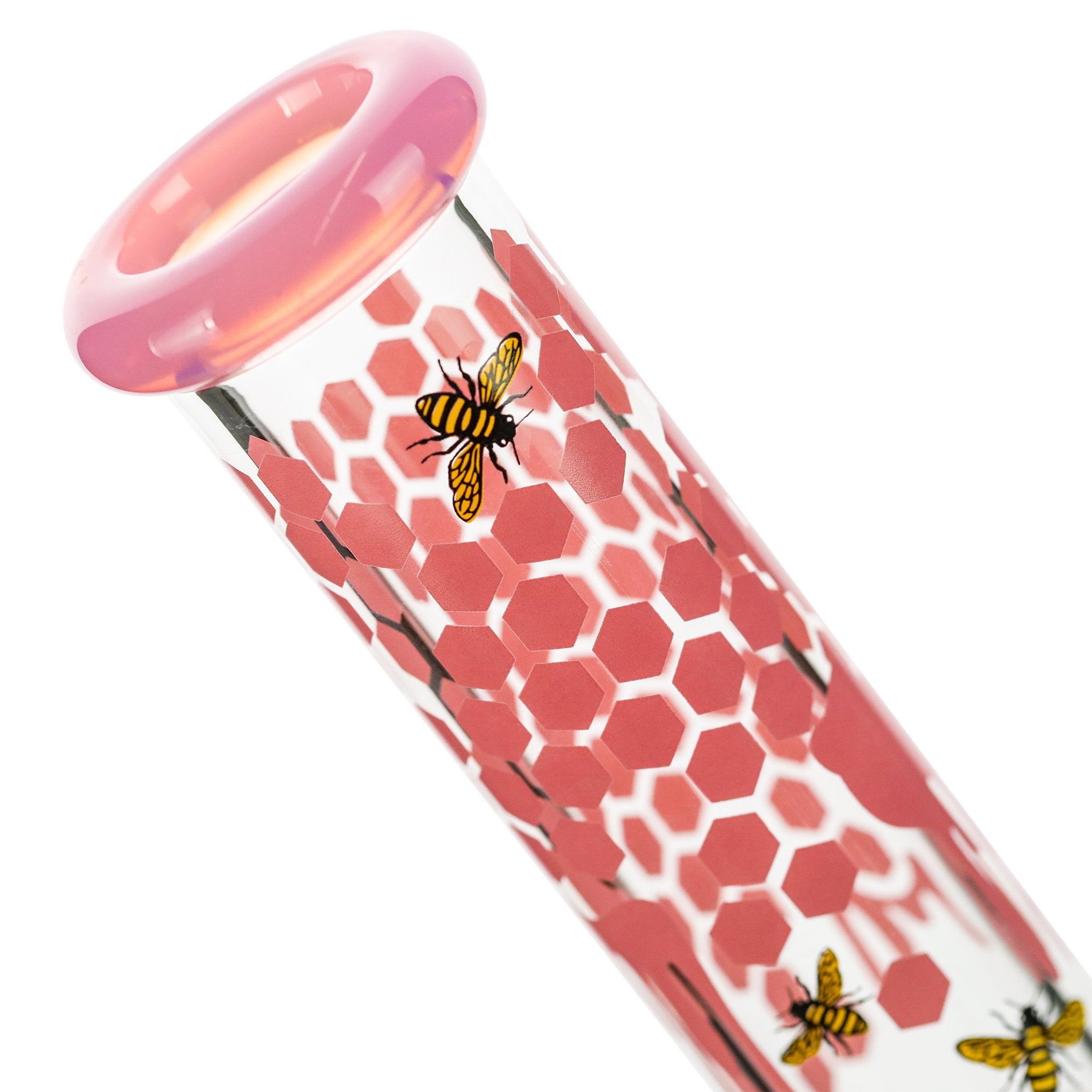 Pink Gooey Beaker Bong - 10in - Image 3