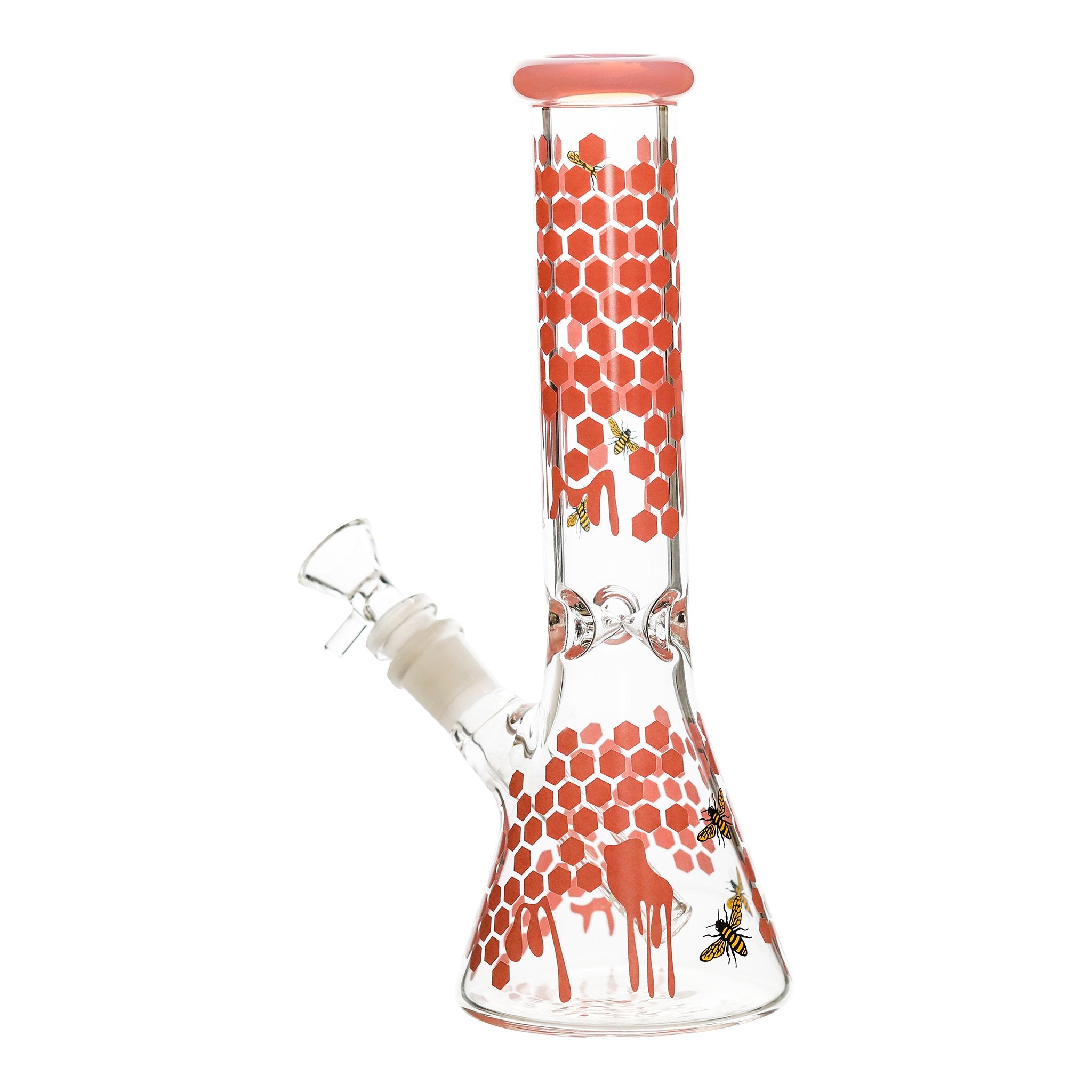 Pink Gooey Beaker Bong - 10in - Image 4