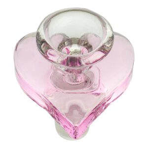 Pink Heart Bowl - 14mm Male