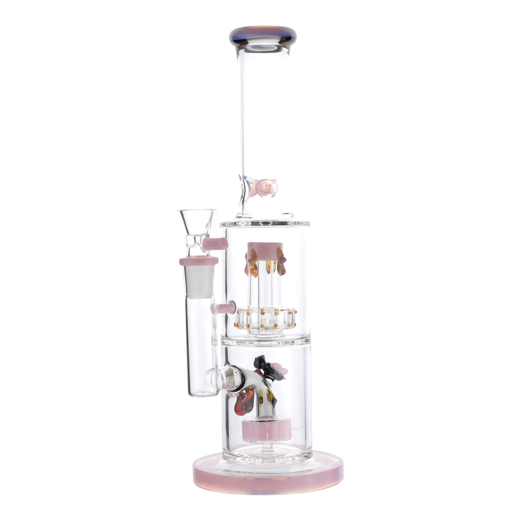 Pink Honey Hive Percolator Bong - 14in - Image 3