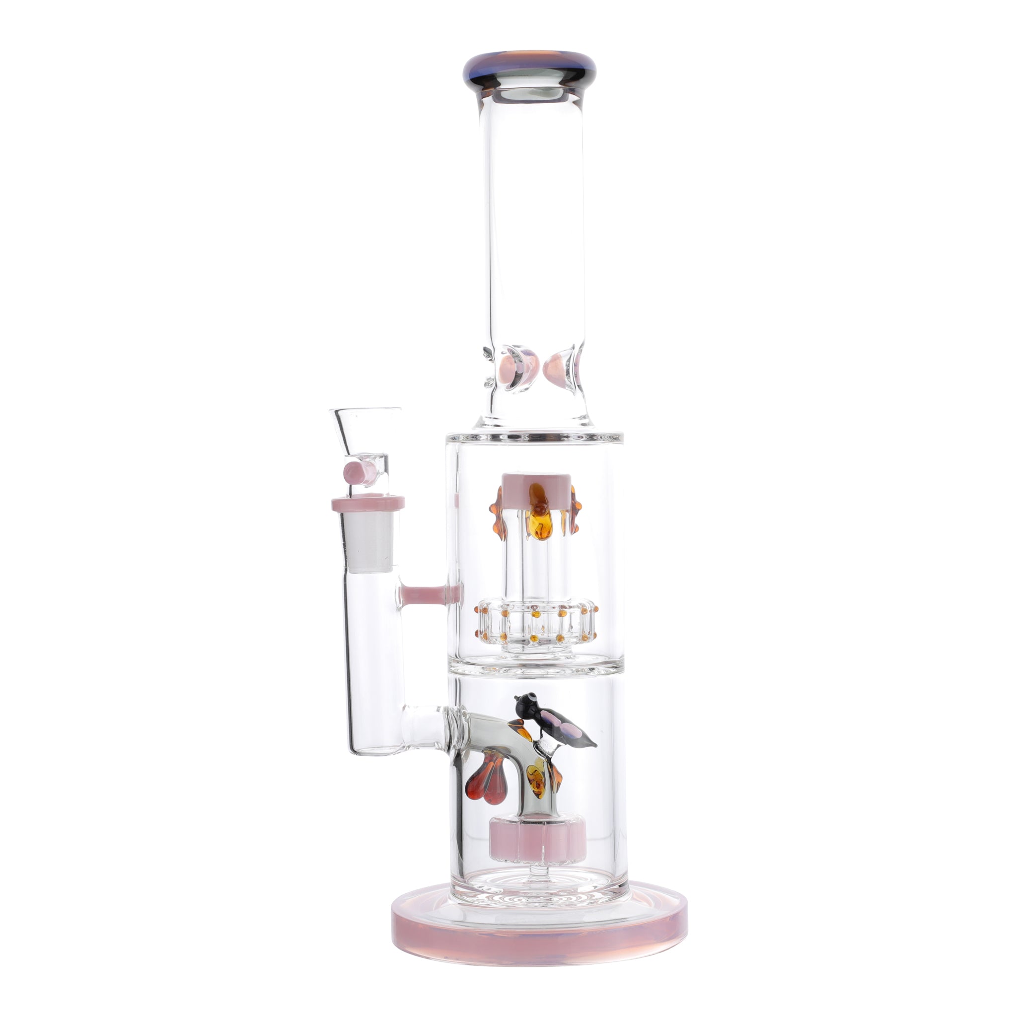 Pink Honey Hive Percolator Bong - 14in - Image 2