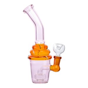 Pink Iced Cupcake Bong - 6in