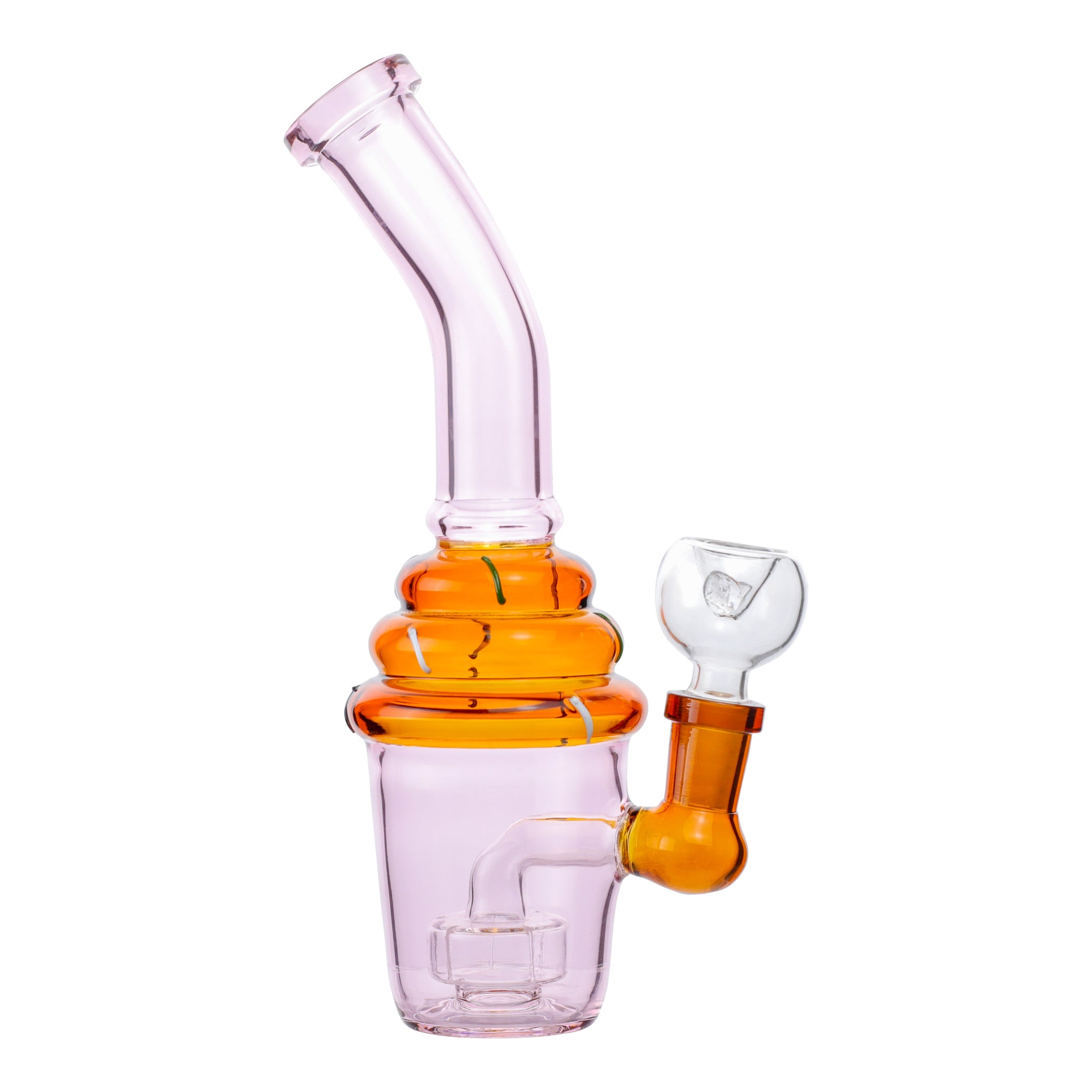 Pink Iced Cupcake Bong - 6in