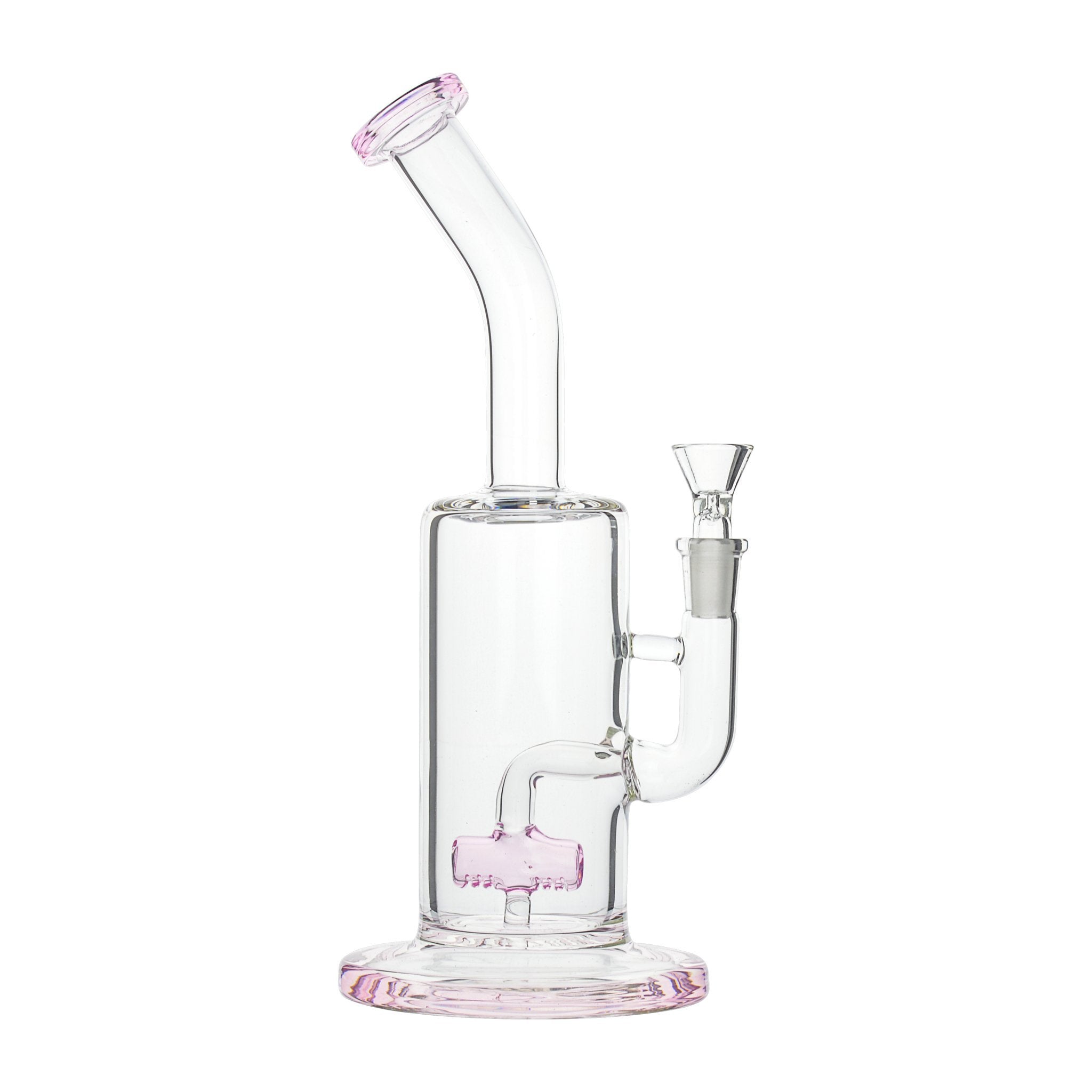 Pink Inline Perc Bong - 11in