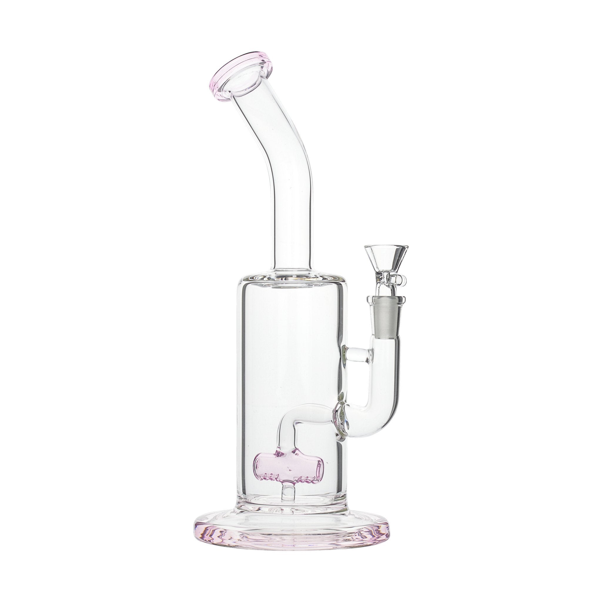 Pink Inline Perc Bong - 11in - Image 2